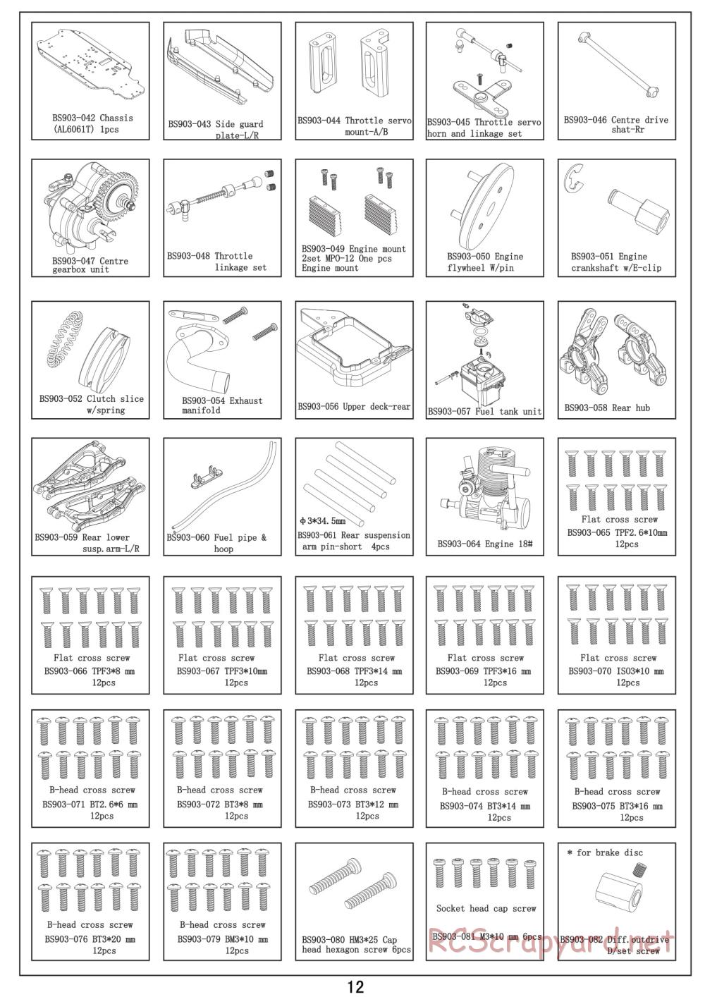 BSD Racing - BS908T - Parts List - Page 5