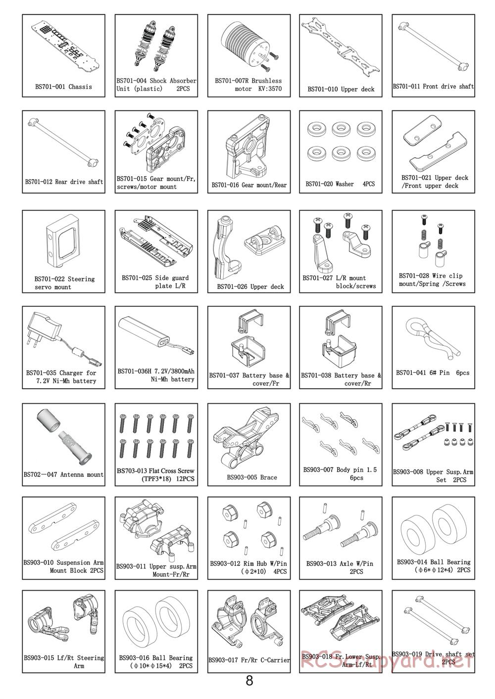 BSD Racing - BS909T - Manual - Page 8