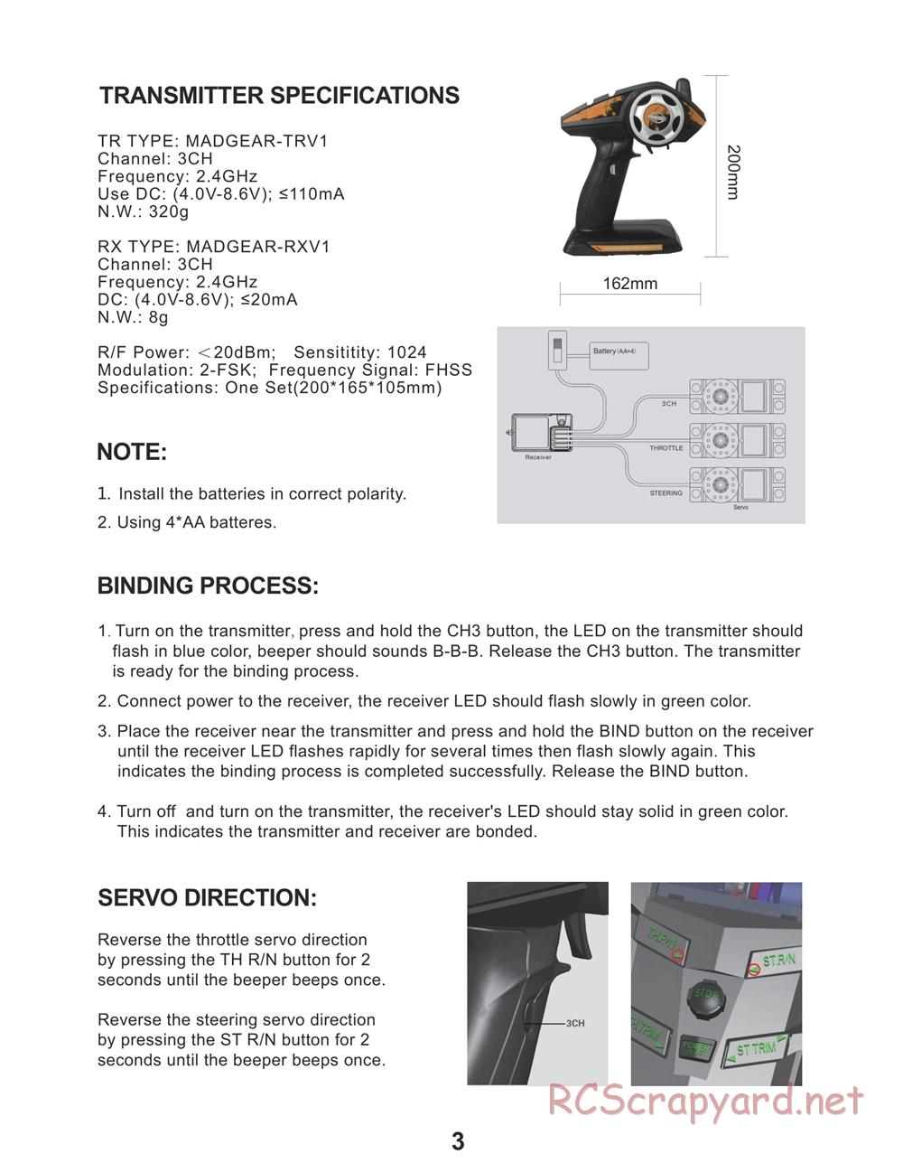 BSD Racing - BS910T / BS912T / BS913T / BS914T - Manual - Page 4