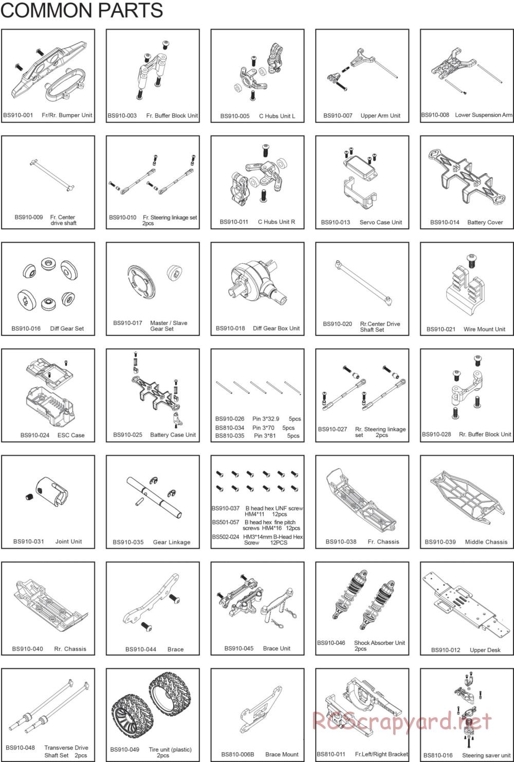 BSD Racing - BS915T - Parts List - Page 2