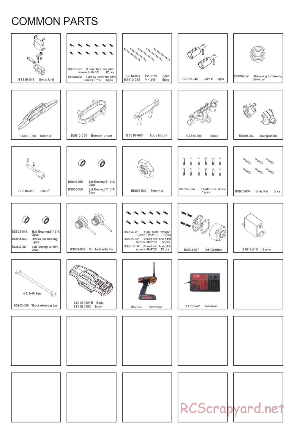 BSD Racing - BS915T - Parts List - Page 3