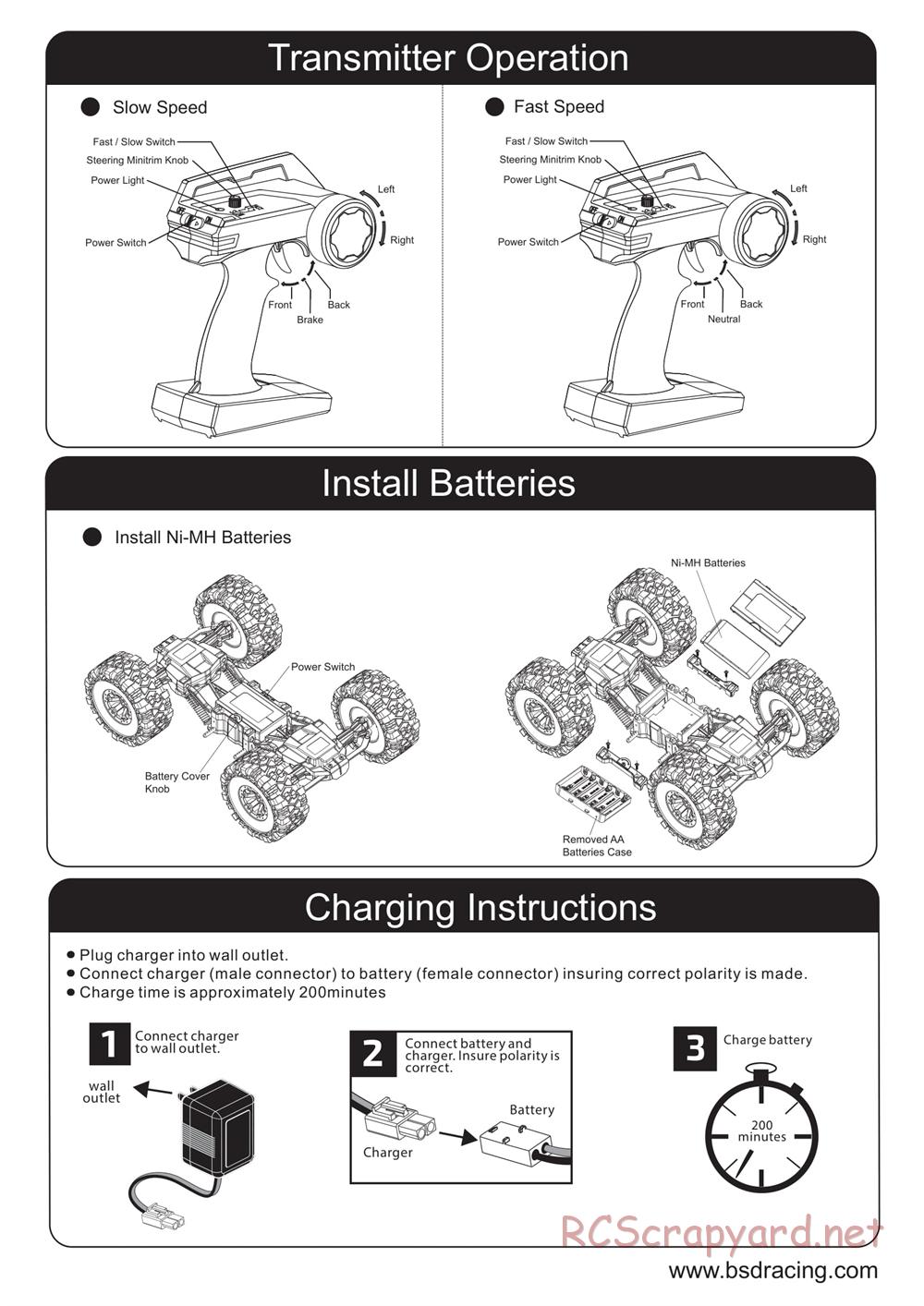 BSD Racing - BT1003 - Manual - Page 2