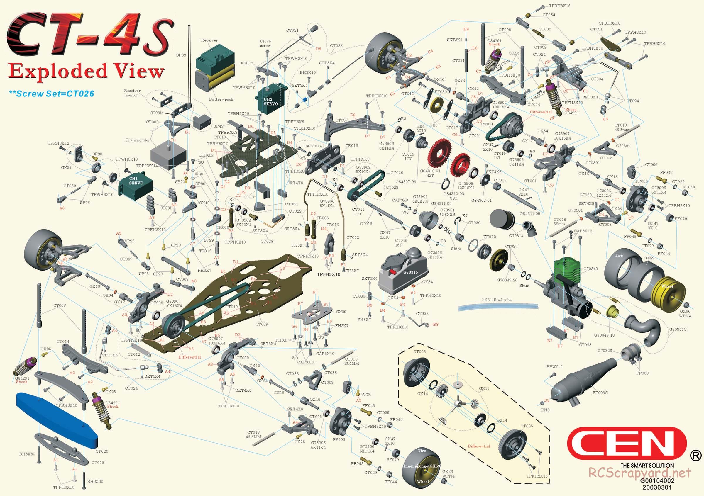 CEN - CT-4 S - Exploded View - Page 1