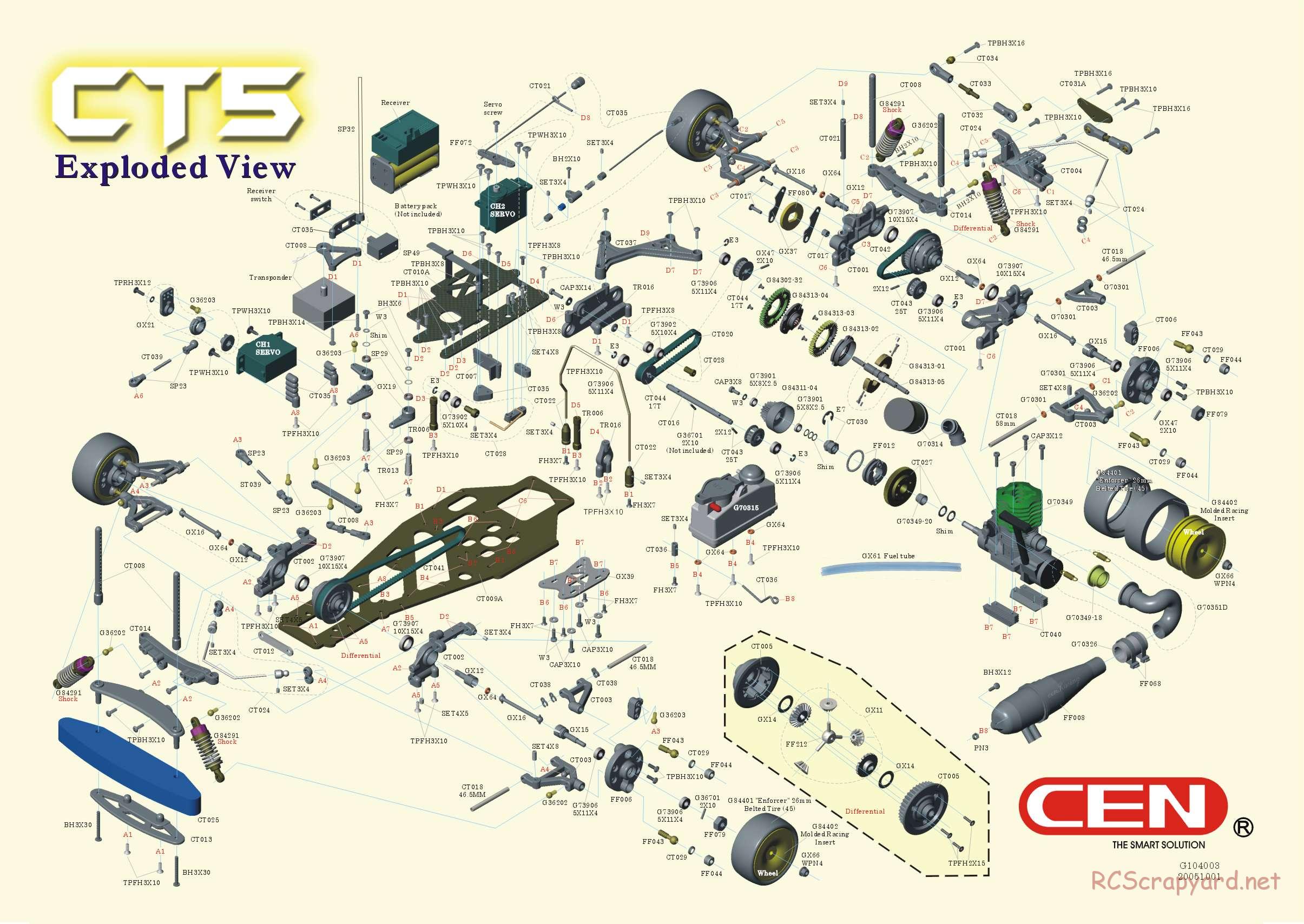 CEN - CT5 - Exploded View - Page 1