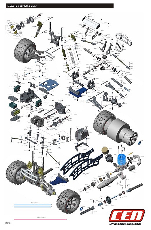 CEN - GSR 5.0 - Exploded View