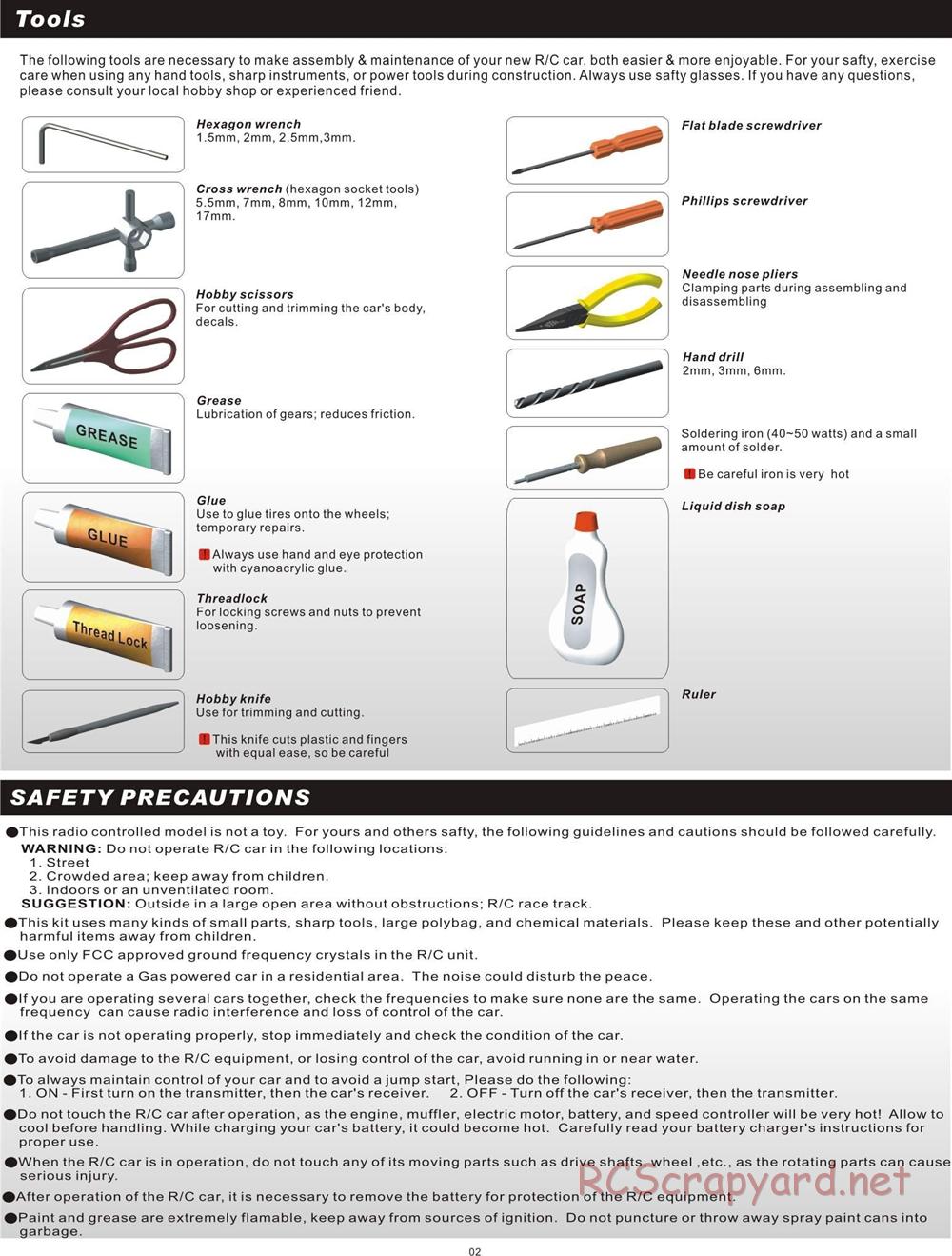 CEN - GSR 5.0 - Instruction Manual - 9511 • RCScrapyard - Radio ...