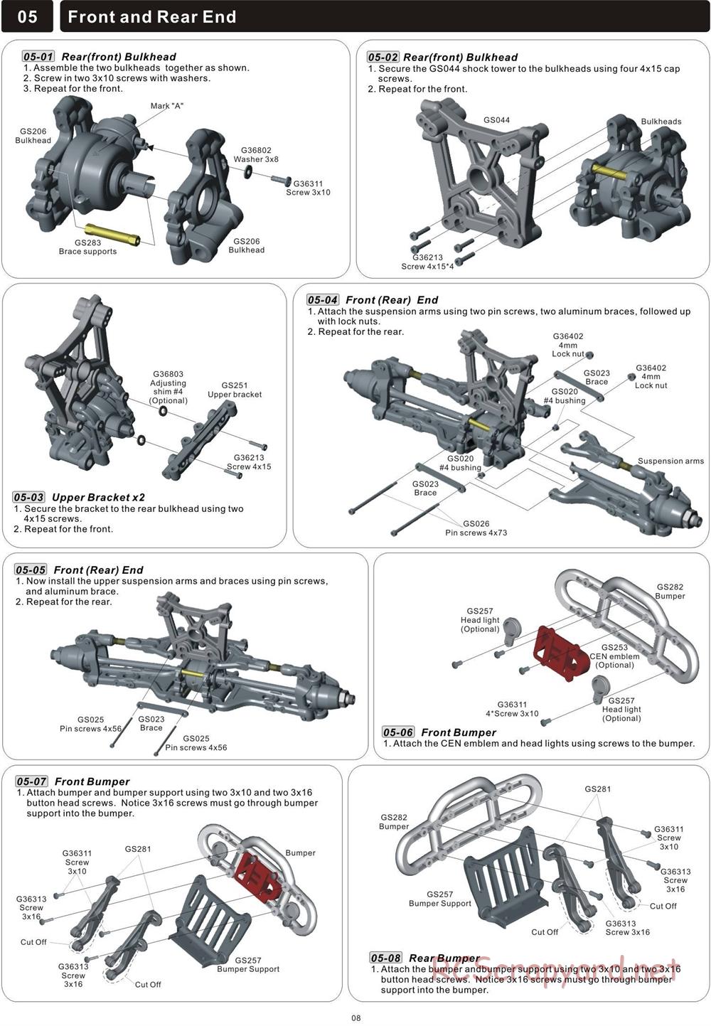 CEN - Colossus GST-E - Manual - Page 8