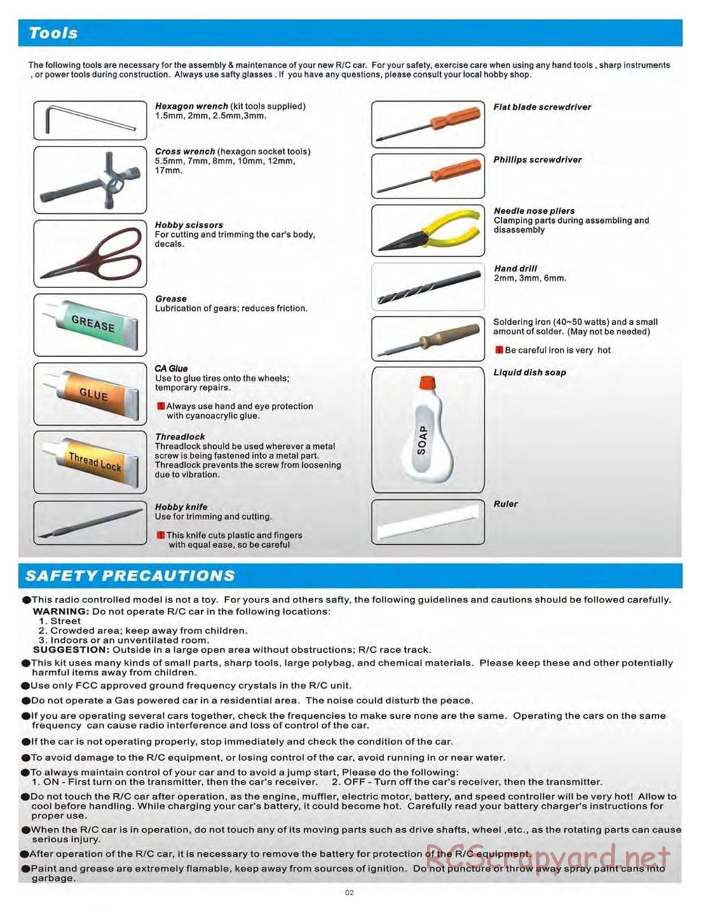 CEN - ME16 MT - Instruction Manual - 8554 • RCScrapyard - Radio ...