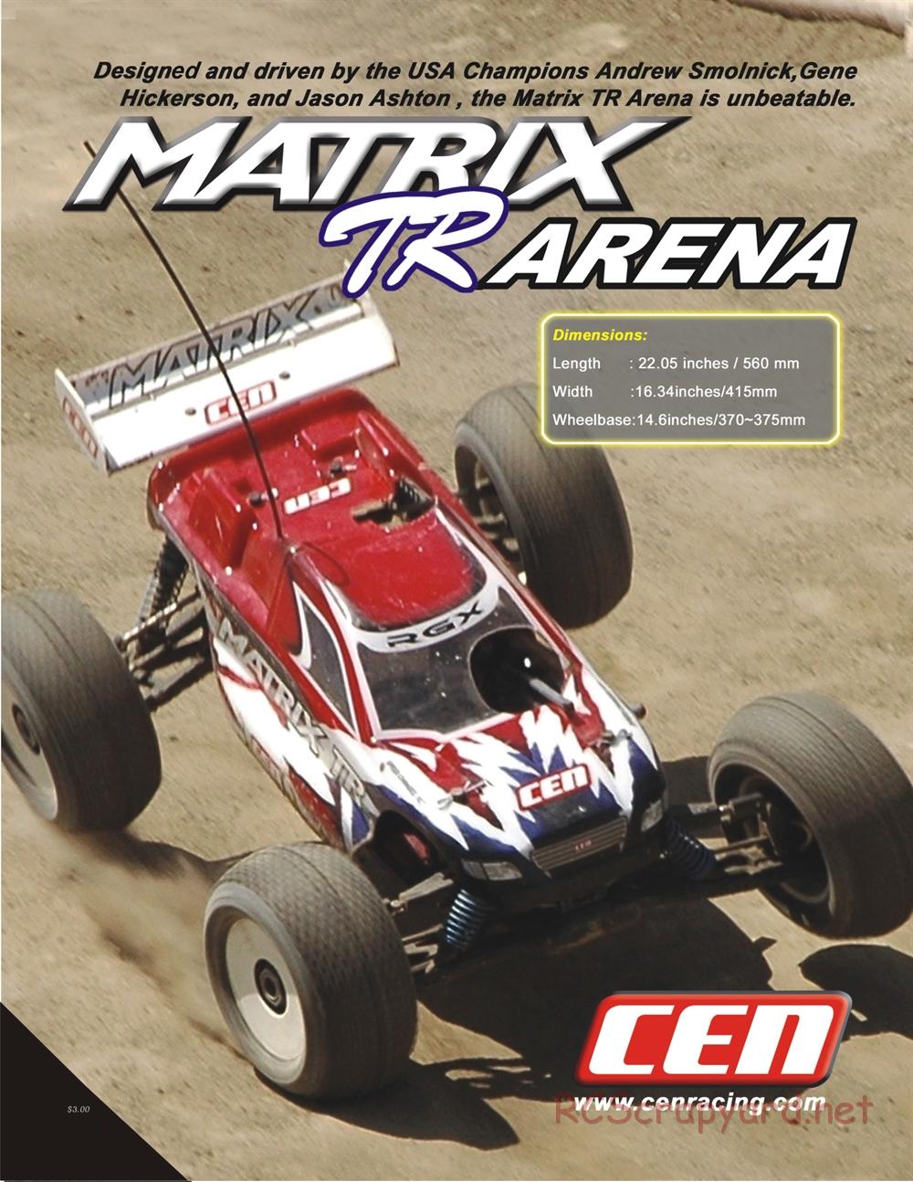 CEN - Matrix TR Arena - Manual - Page 1