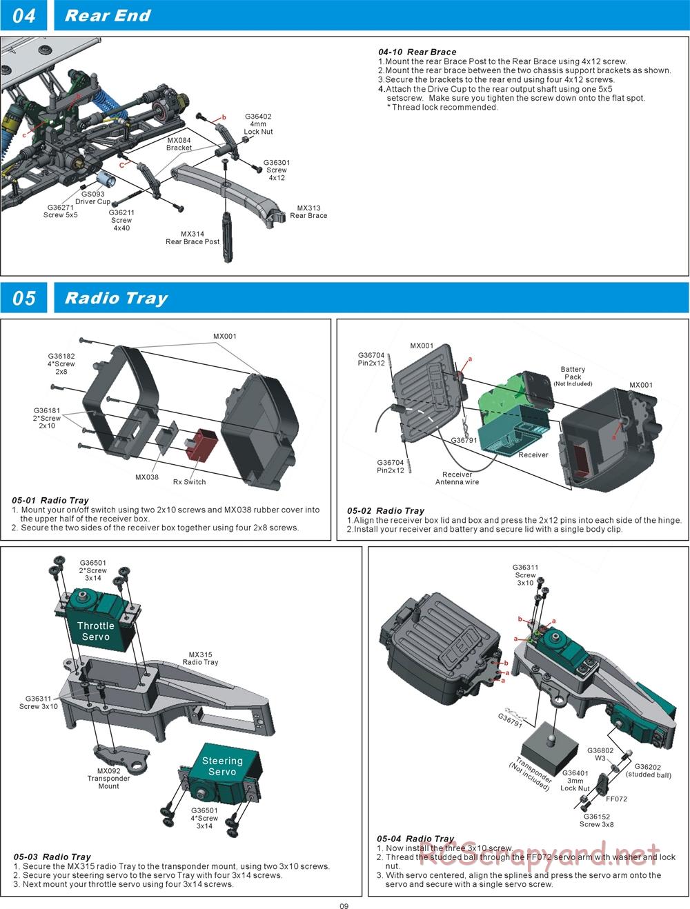 CEN - Matrix TR Arena - Manual - Page 9