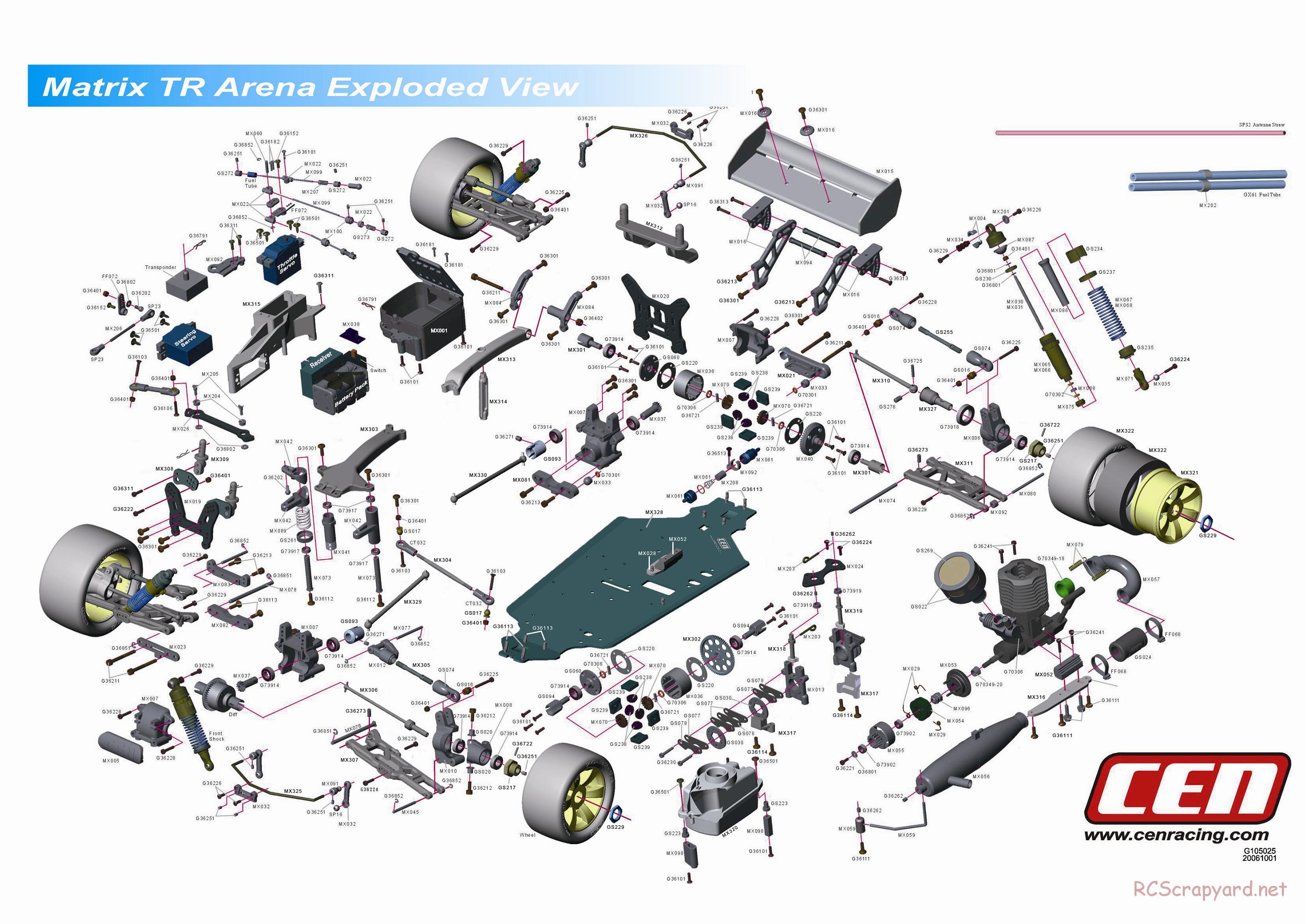 CEN - Matrix TR Arena - Rxploded View