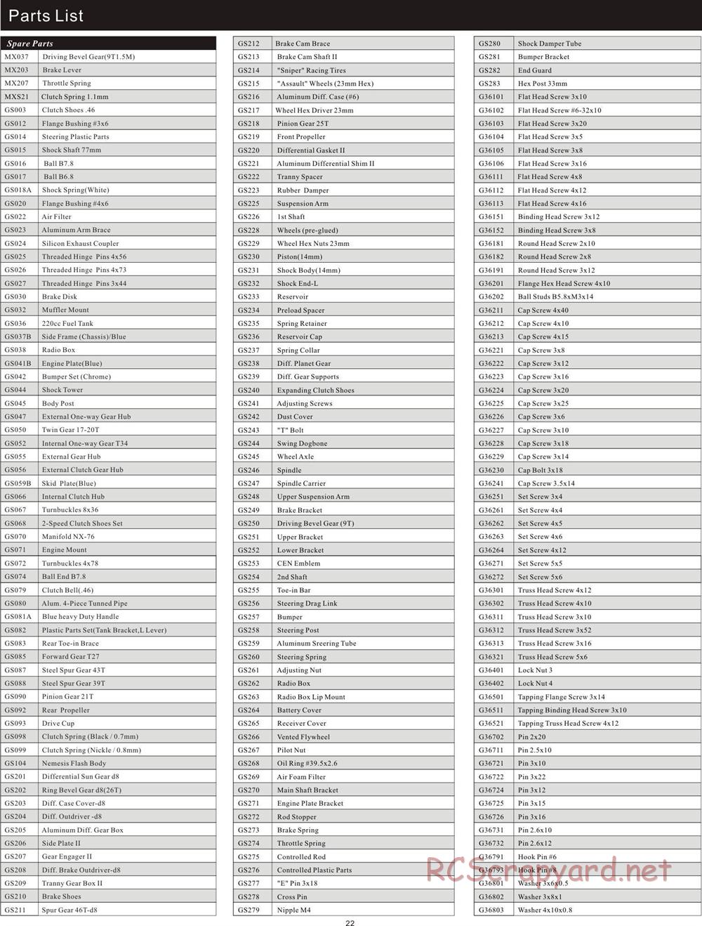 CEN - Nemesis 7.7 - Manual - Page 22