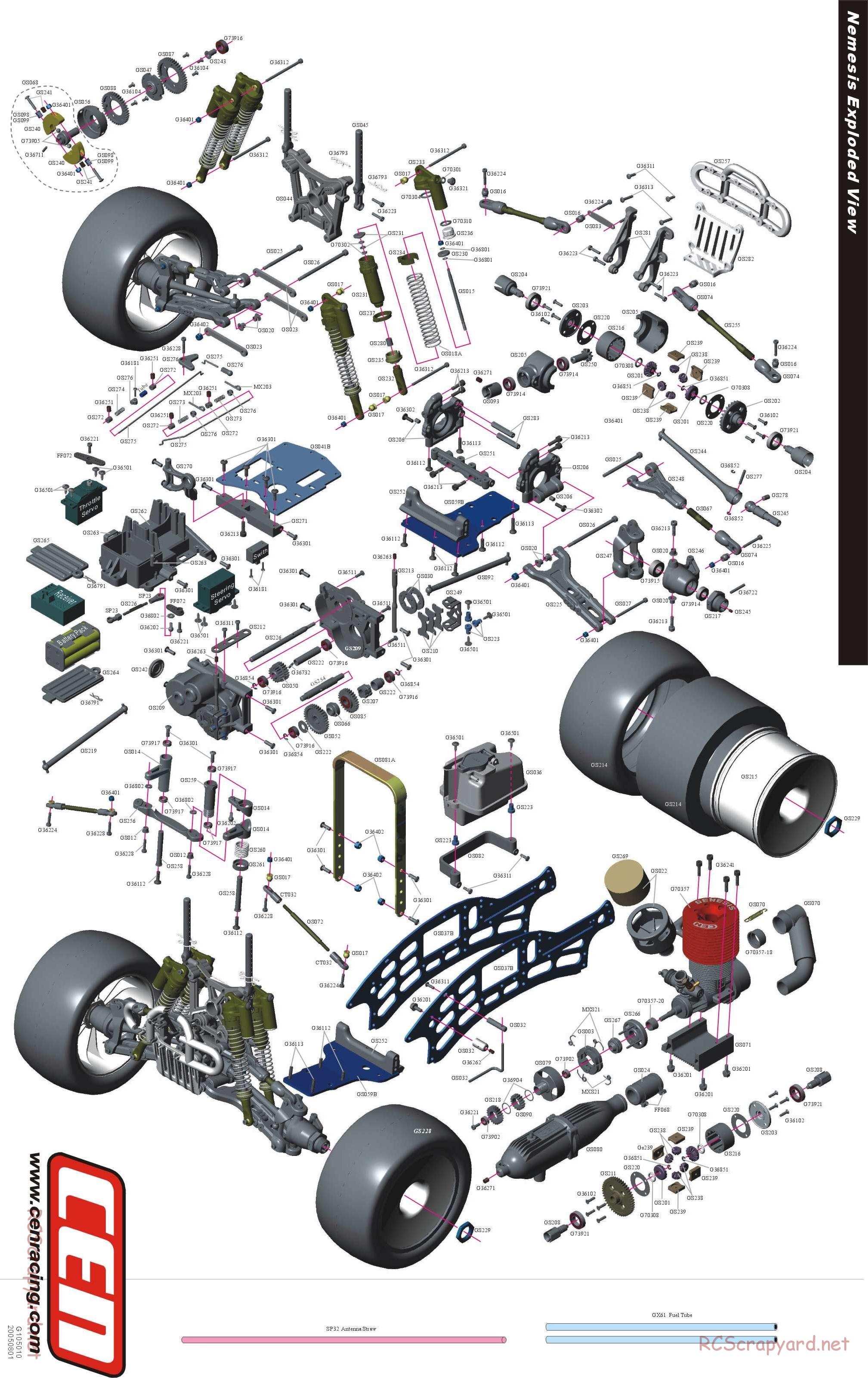 CEN - Nemesis 7.7 - Exploded View