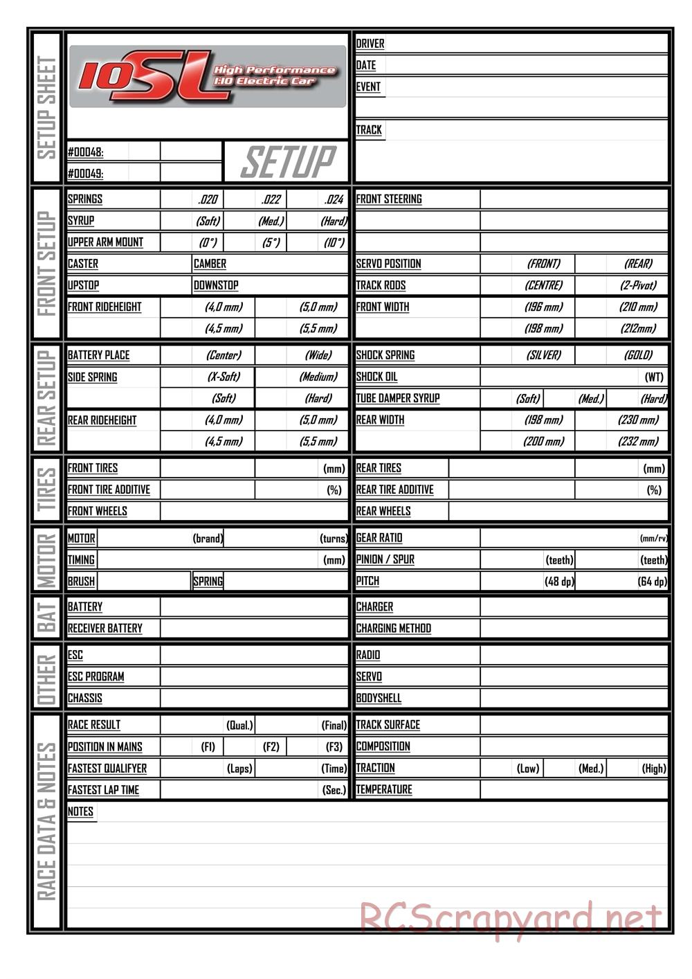 Corally - 10SL - Manual - Page 22