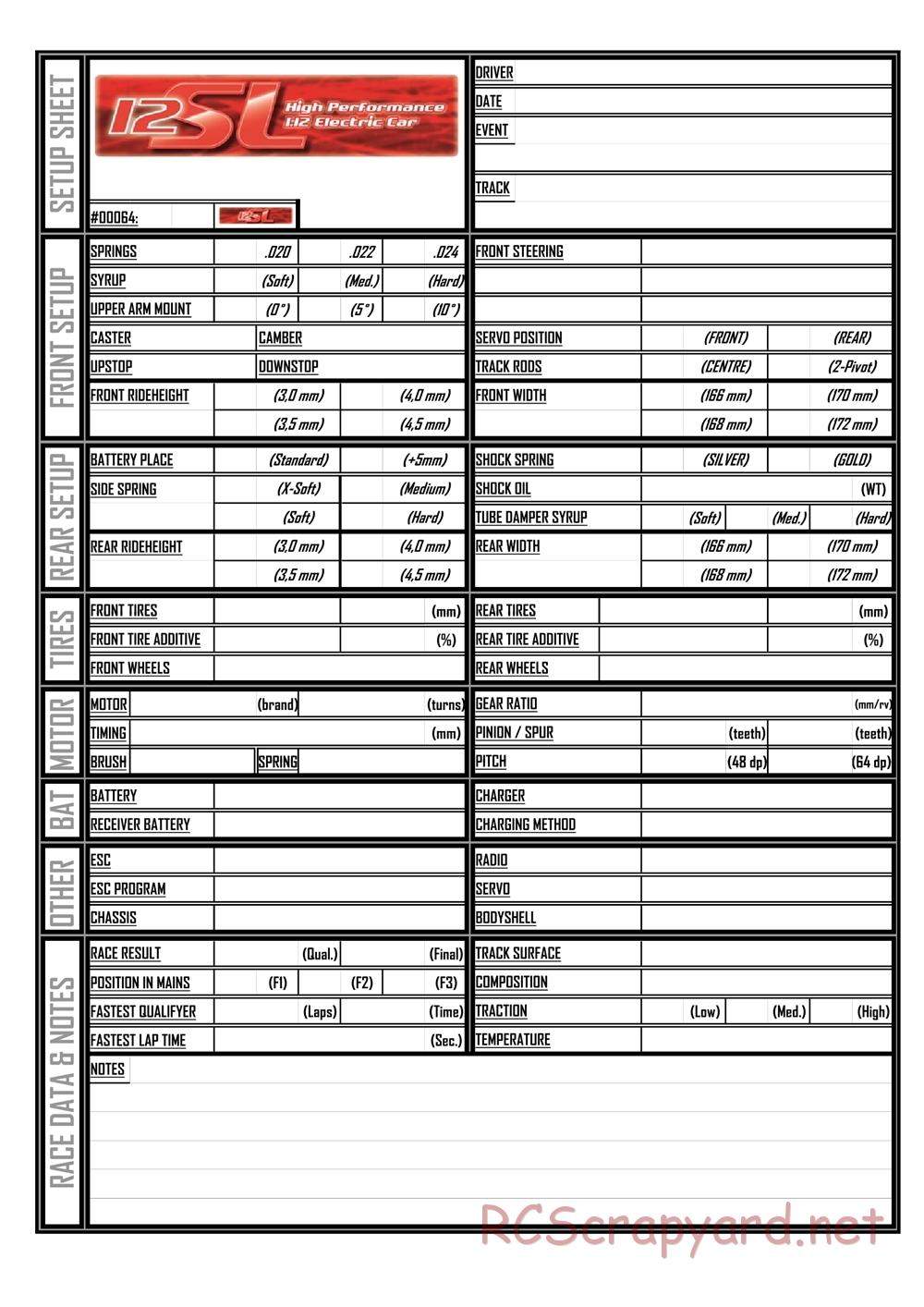 Corally - 12SL - Manual - Page 24