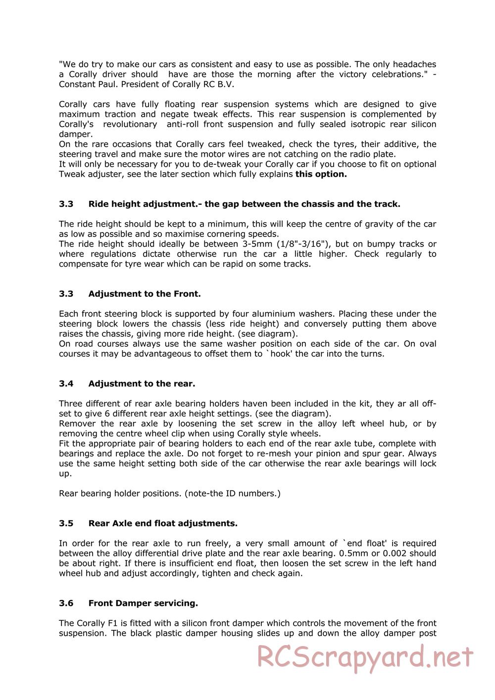 Corally - C10X - Manual - Page 4