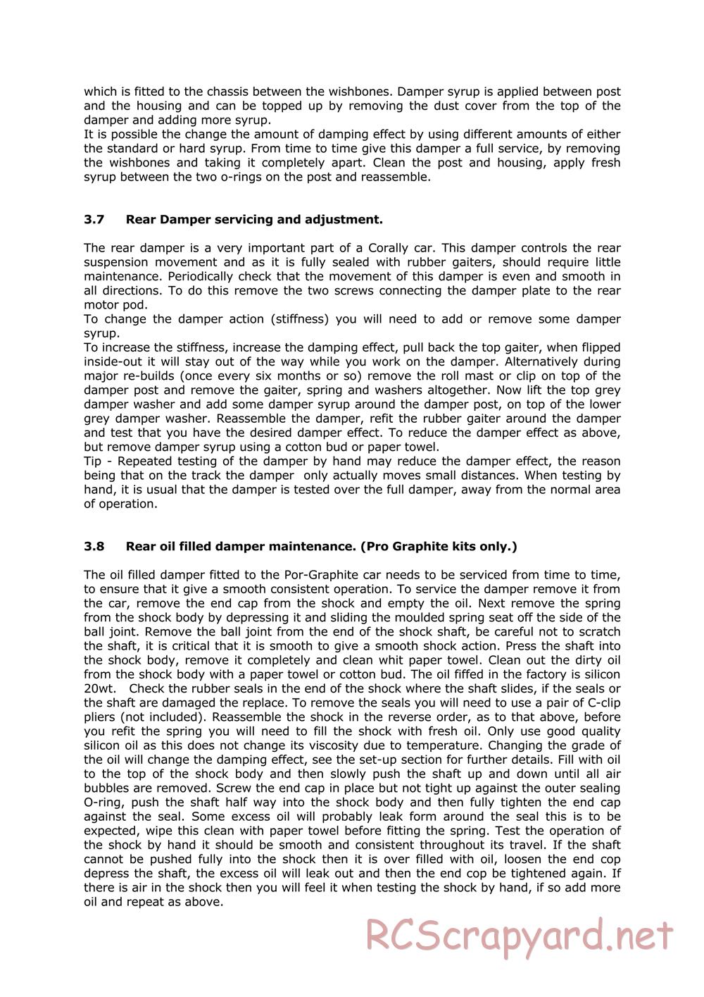 Corally - C10X - Manual - Page 5