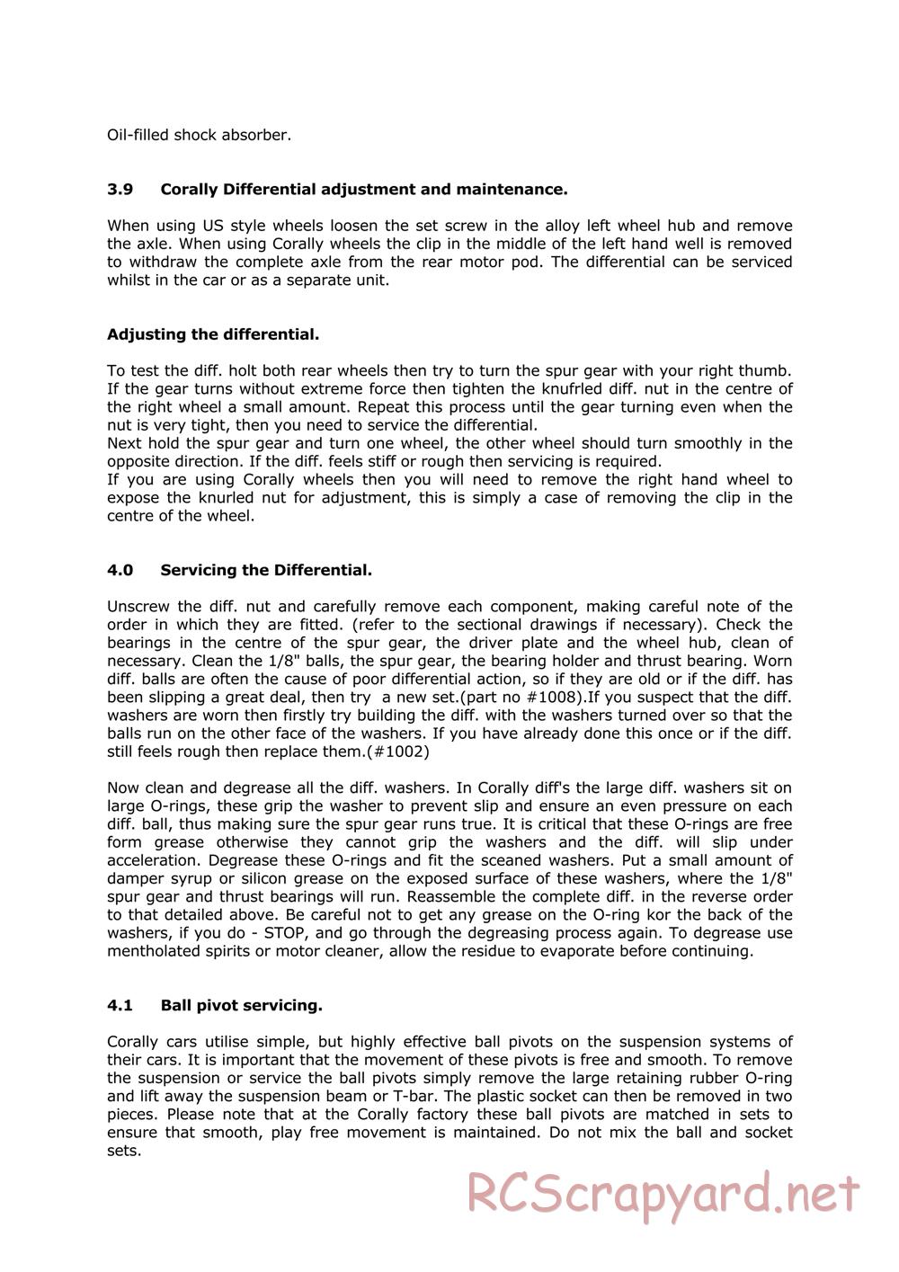 Corally - C10X - Manual - Page 6