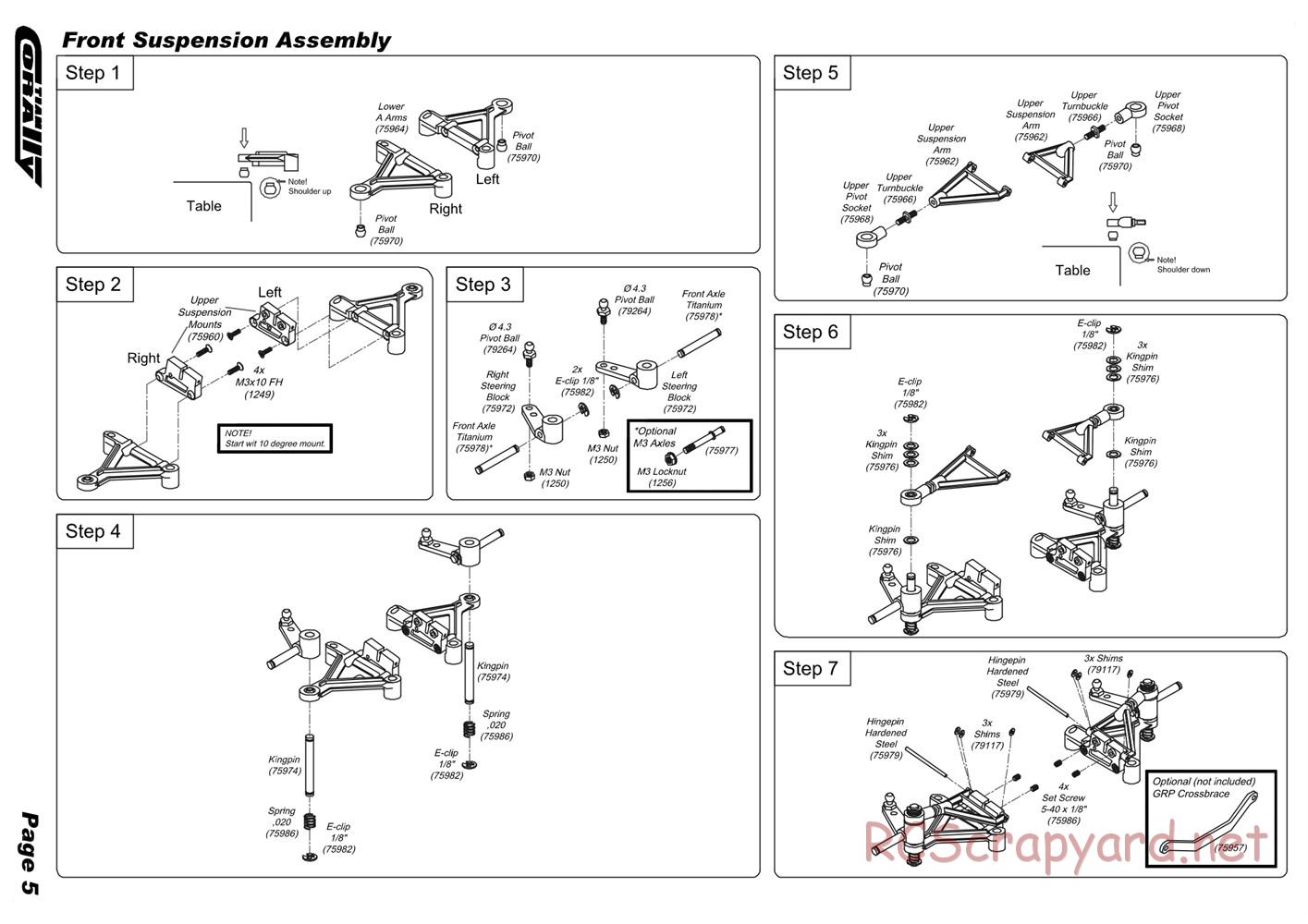 Corally - F1 NGX - Manual - Page 5