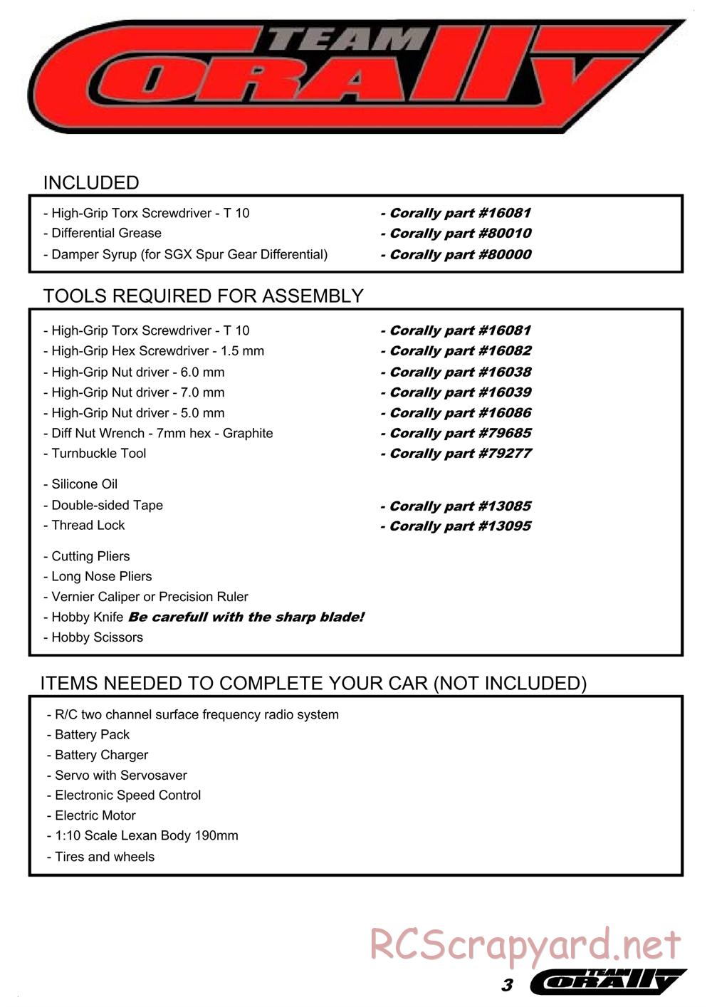 Corally - HMX M1 - Manual - Page 4