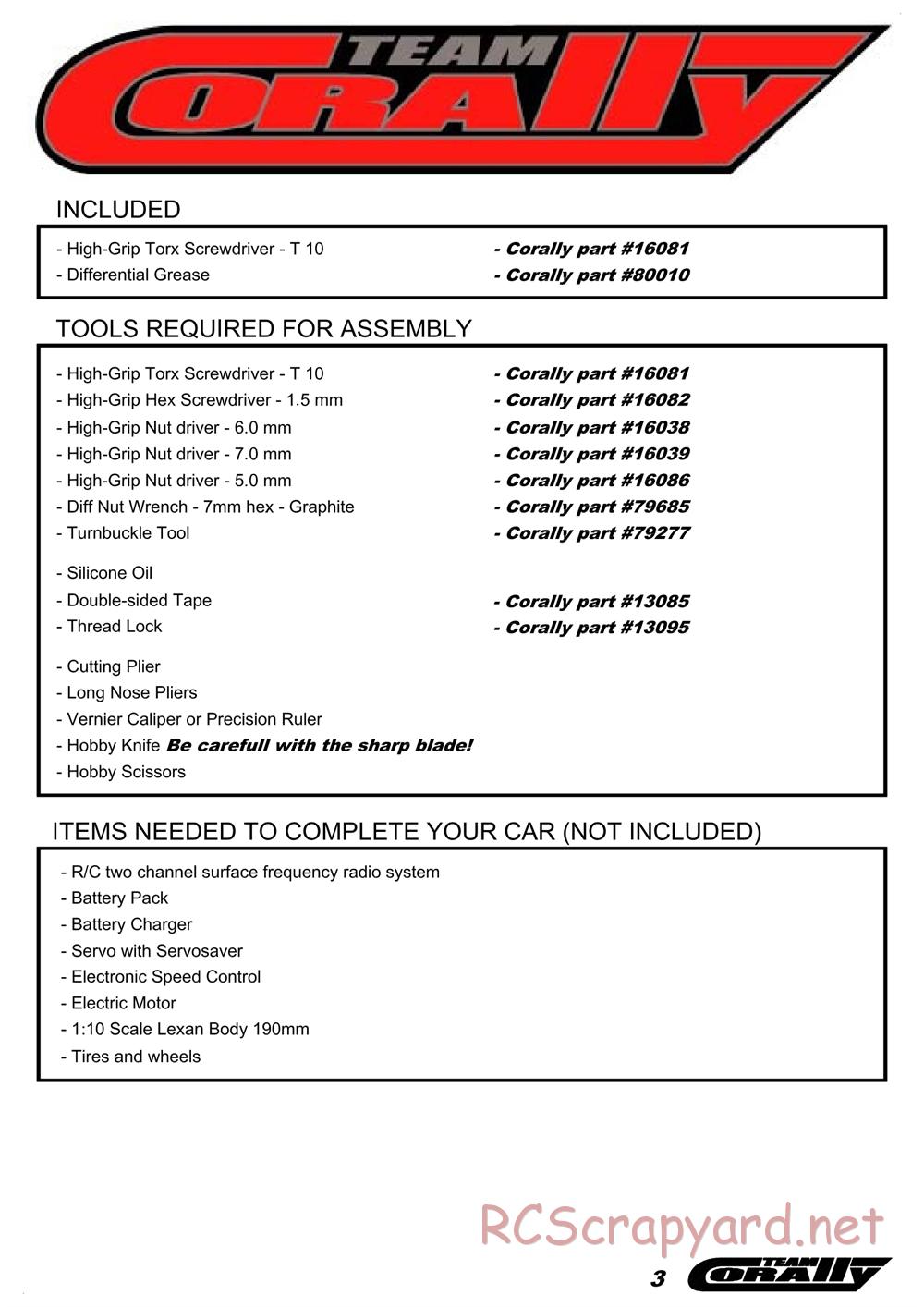 Corally - HMX - Manual - Page 4