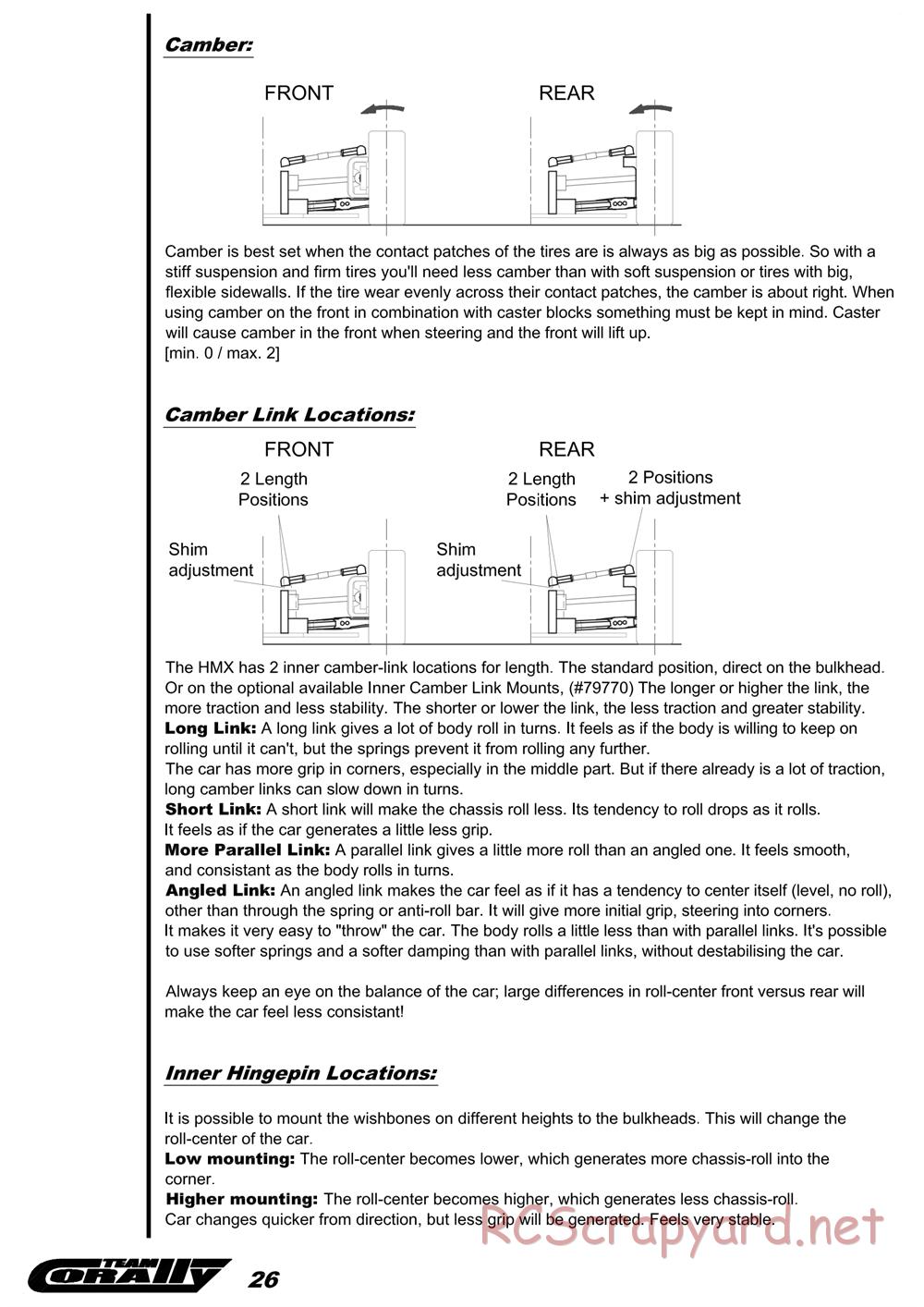 Corally - HMX - Manual - Page 27