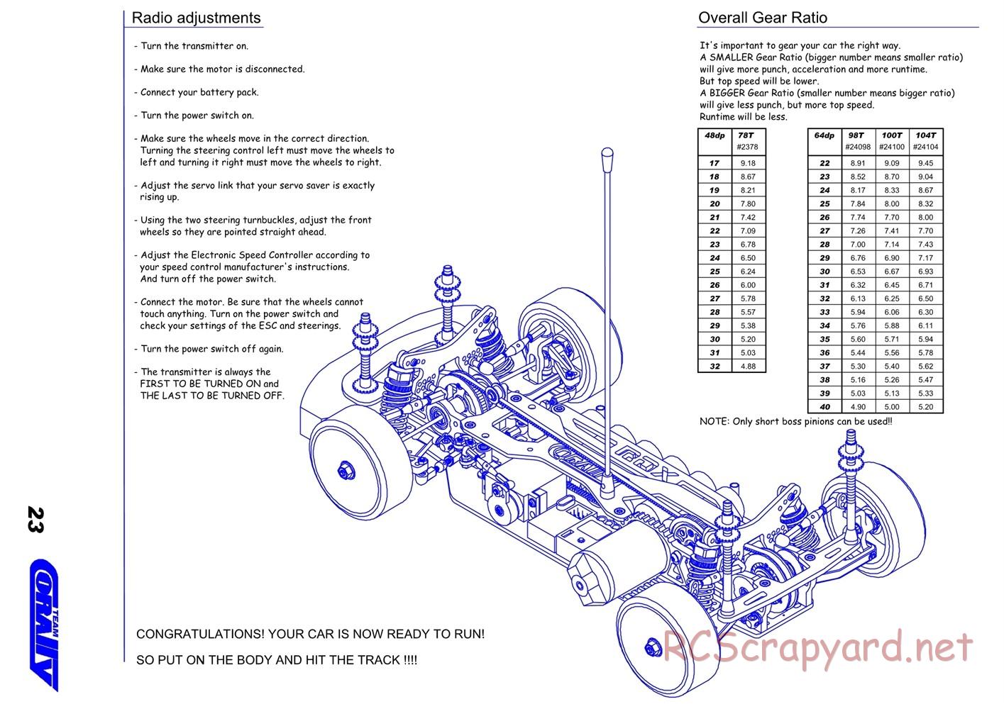 Corally - RDX - Manual (Ver 2) - Page 23