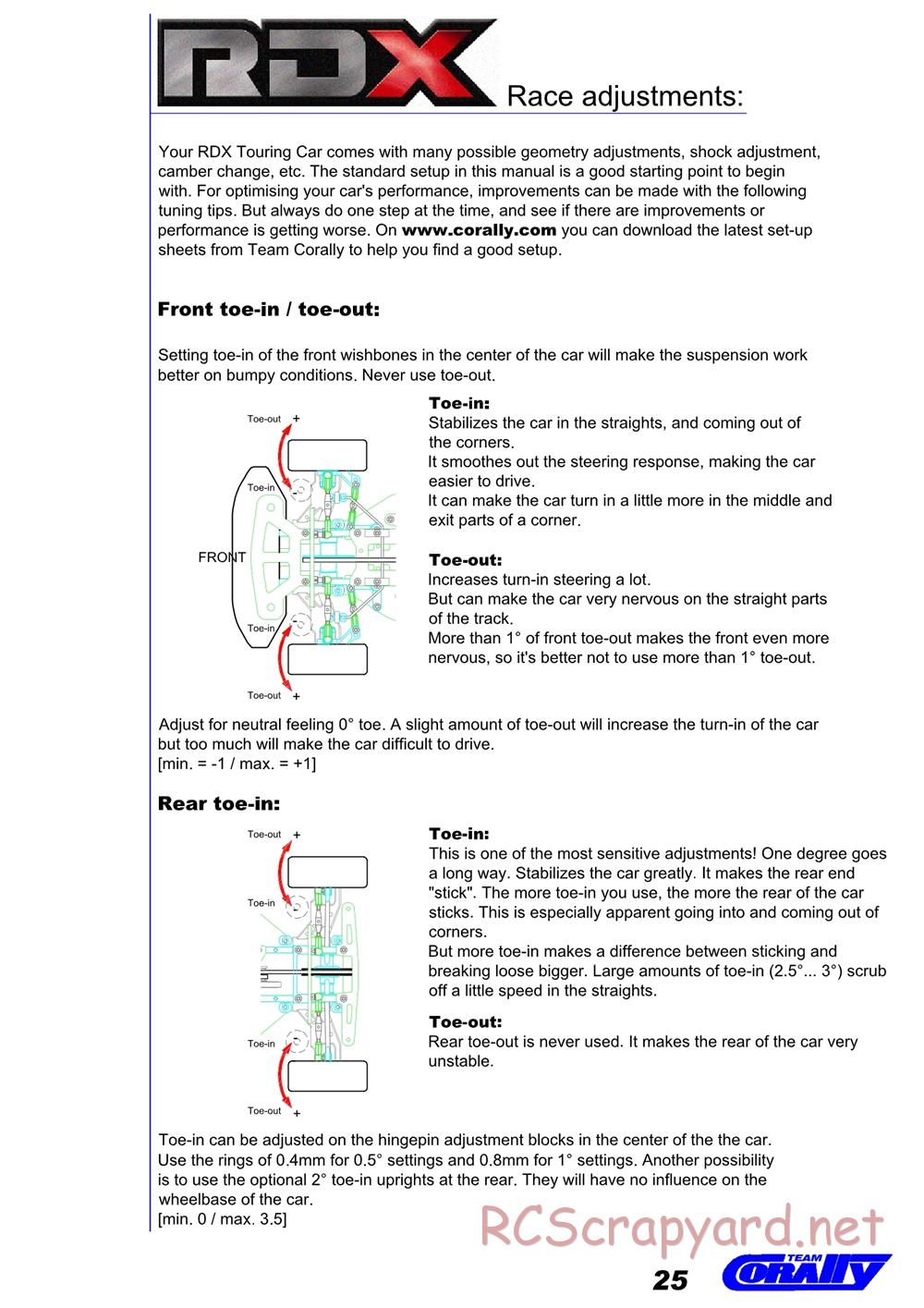 Corally - RDX - Manual (Ver 2) - Page 25