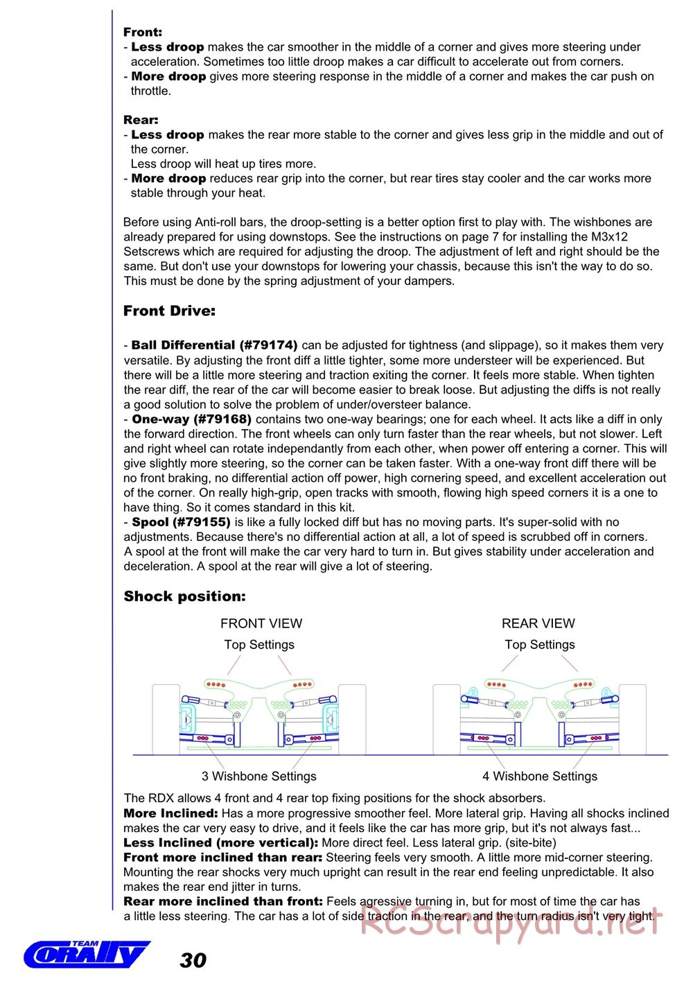 Corally - RDX - Manual (Ver 2) - Page 30