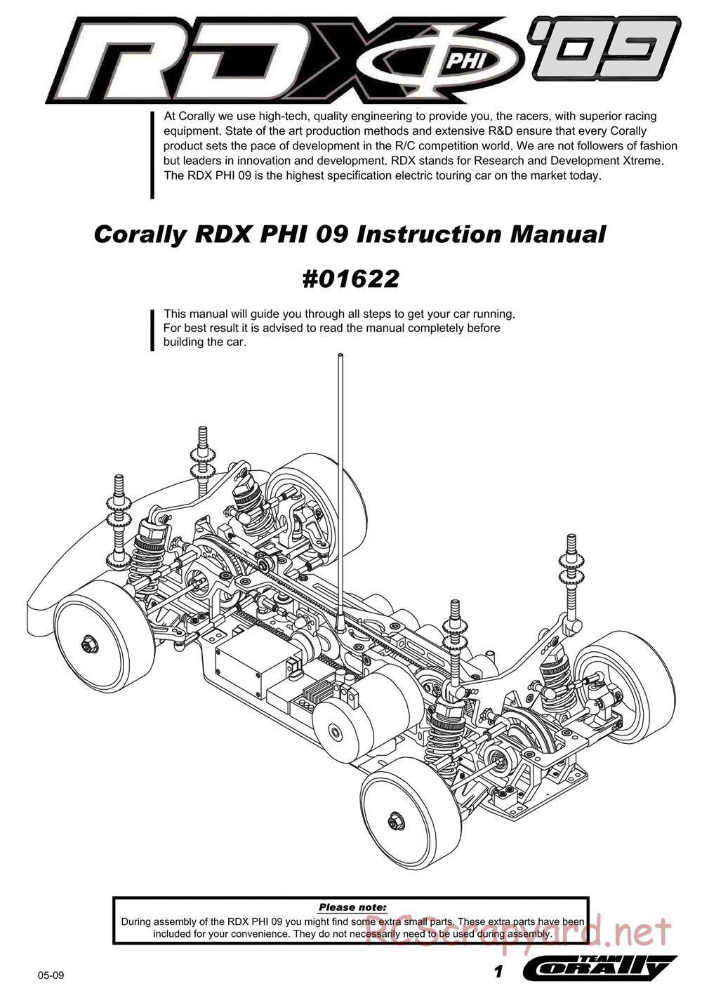 Corally - RDX Phi 09 - Manual - Page 2