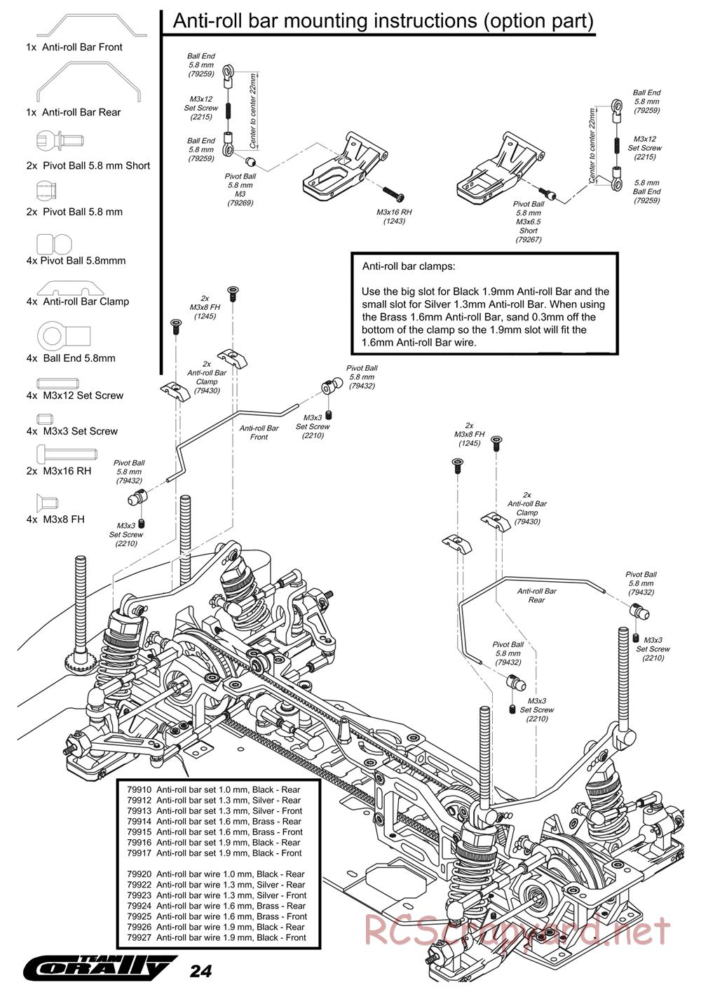 Corally - RDX Phi 09 - Manual - Page 25