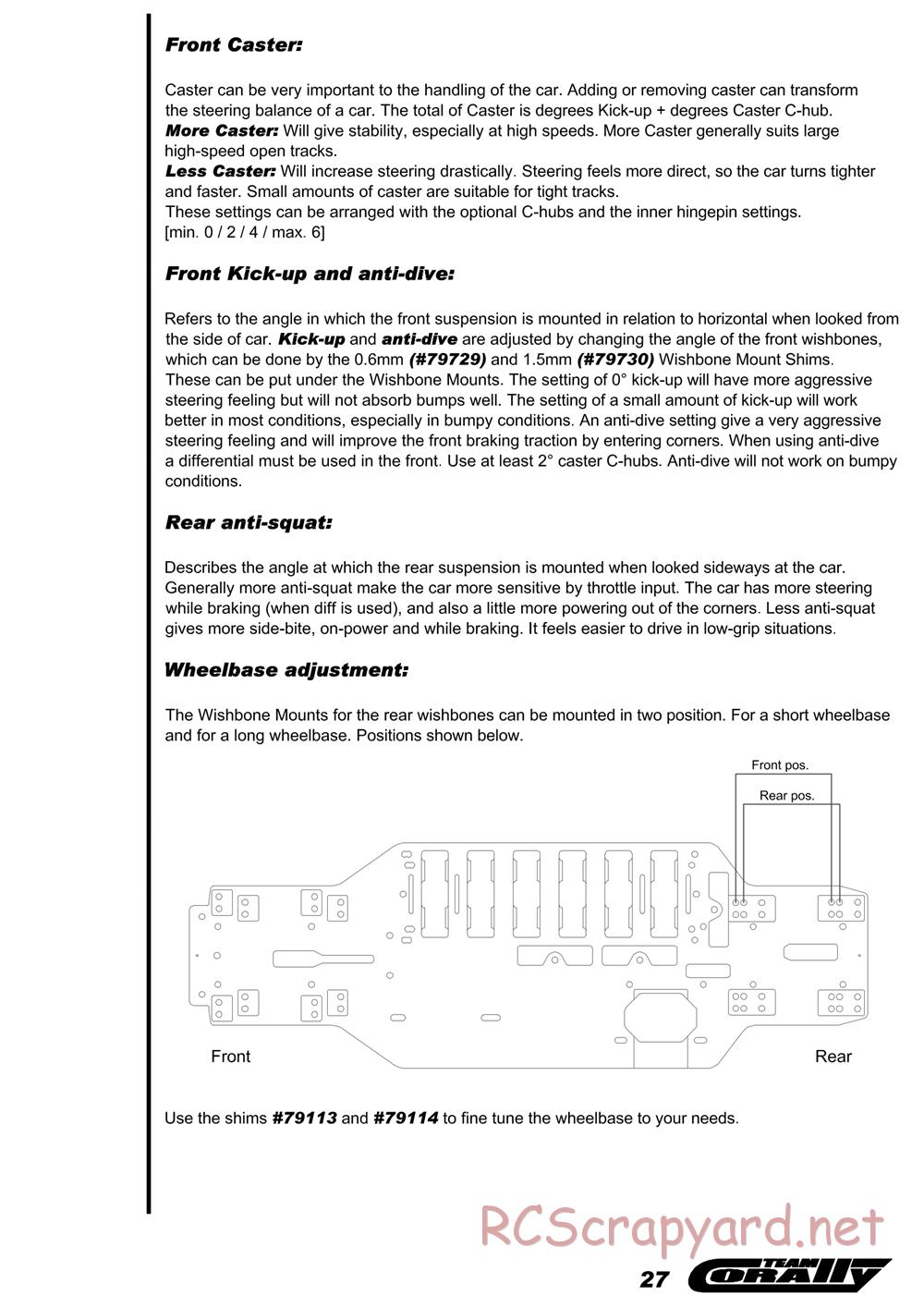 Corally - RDX Phi 09 - Manual - Page 28