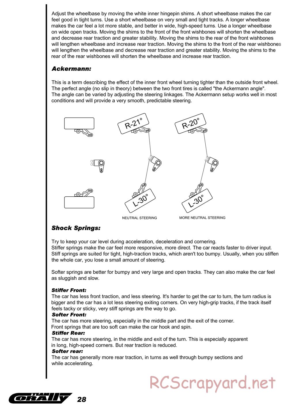 Corally - RDX Phi 09 - Manual - Page 29