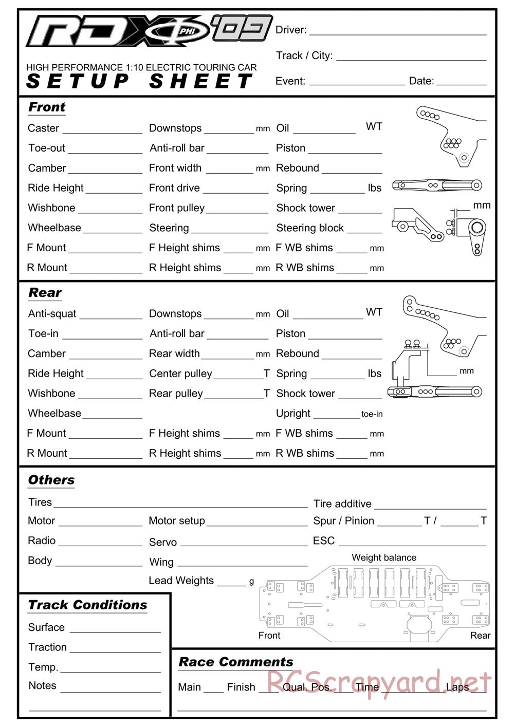 Corally - RDX Phi 09 - Manual - Page 33