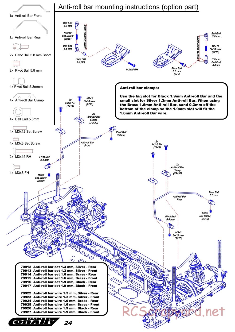 Corally - RDX Phi - Manual - Page 24