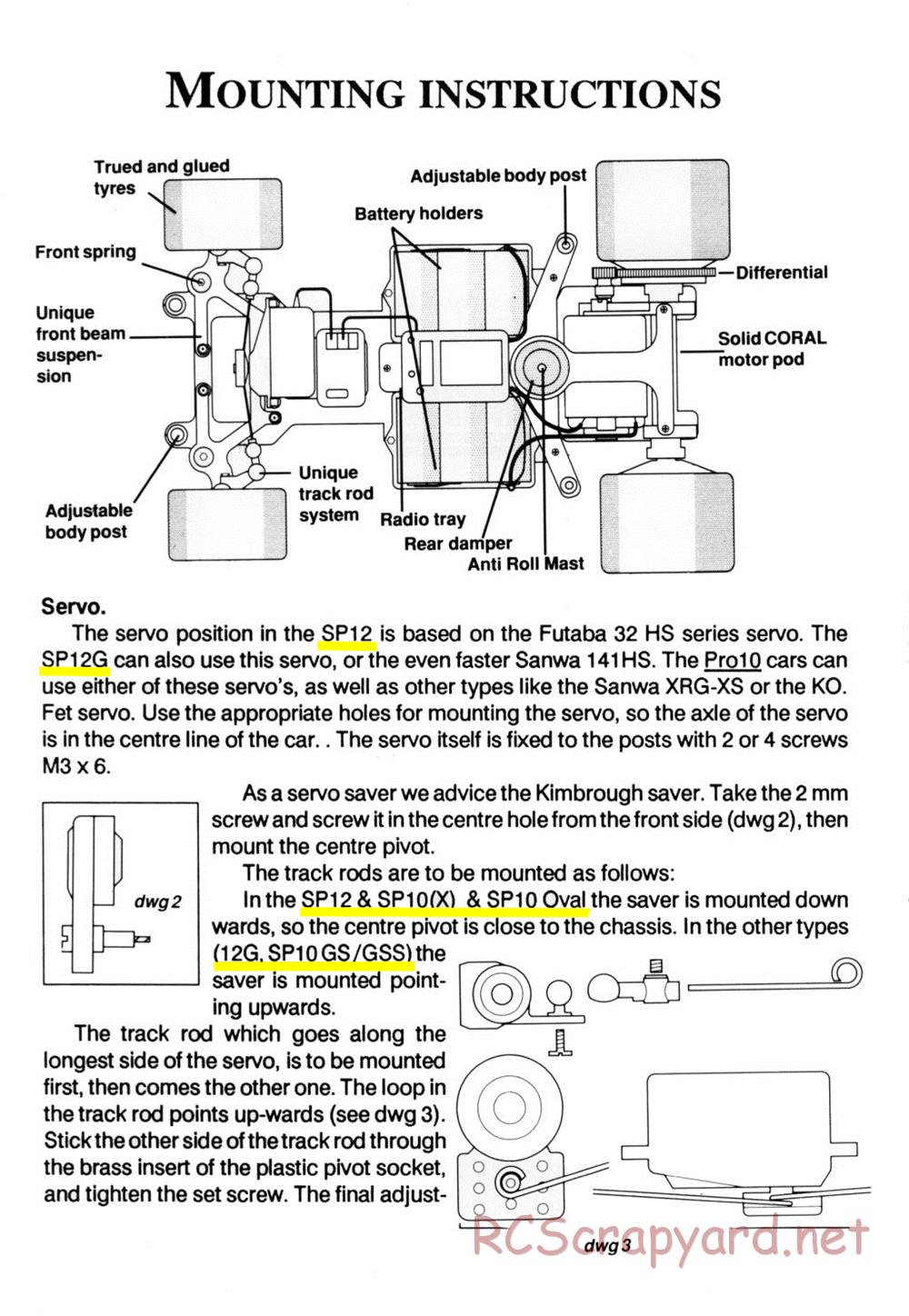 Corally - SP10 / SP12 - Manual - Page 2