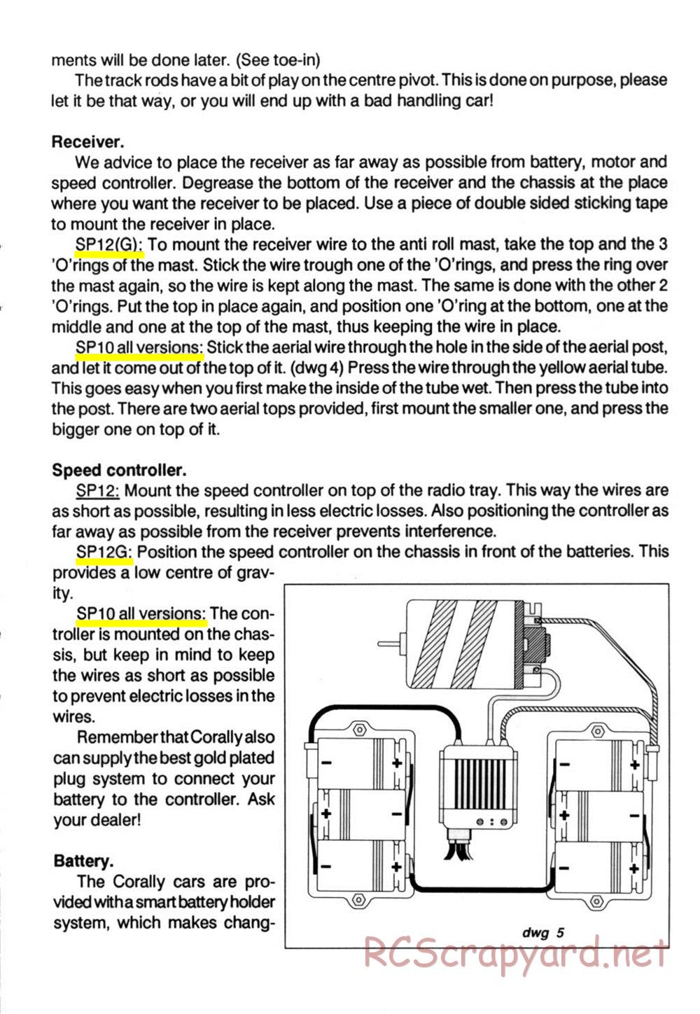 Corally - SP10 / SP12 - Manual - Page 3