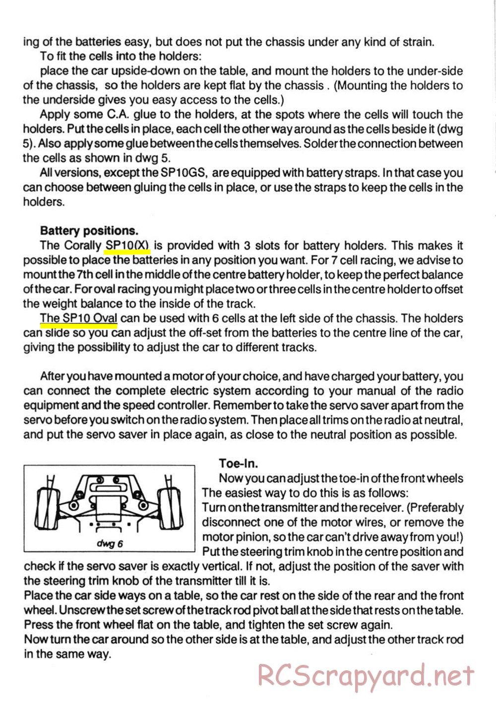 Corally - SP10 / SP12 - Manual - Page 4