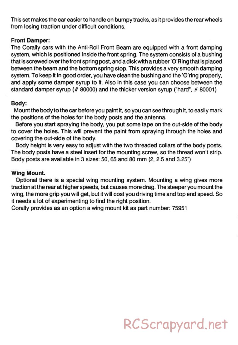 Corally - SP10 / SP12 - Manual - Page 8