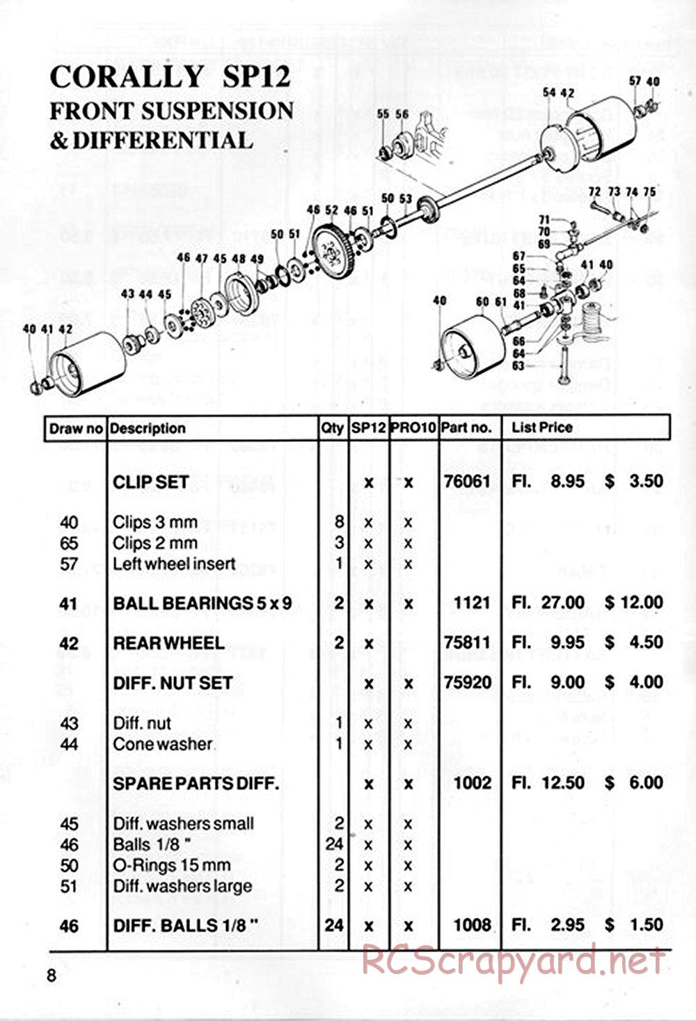 Corally - SP12 / Pro10 - Manual - Page 8