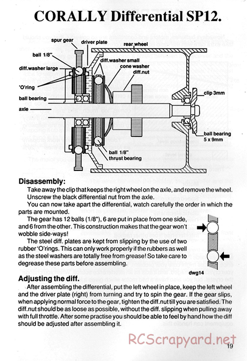 Corally - SP12 / Pro10 - Manual - Page 19