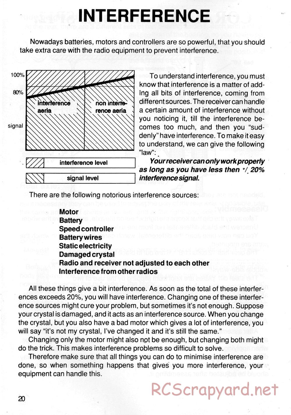 Corally - SP12 / Pro10 - Manual - Page 20