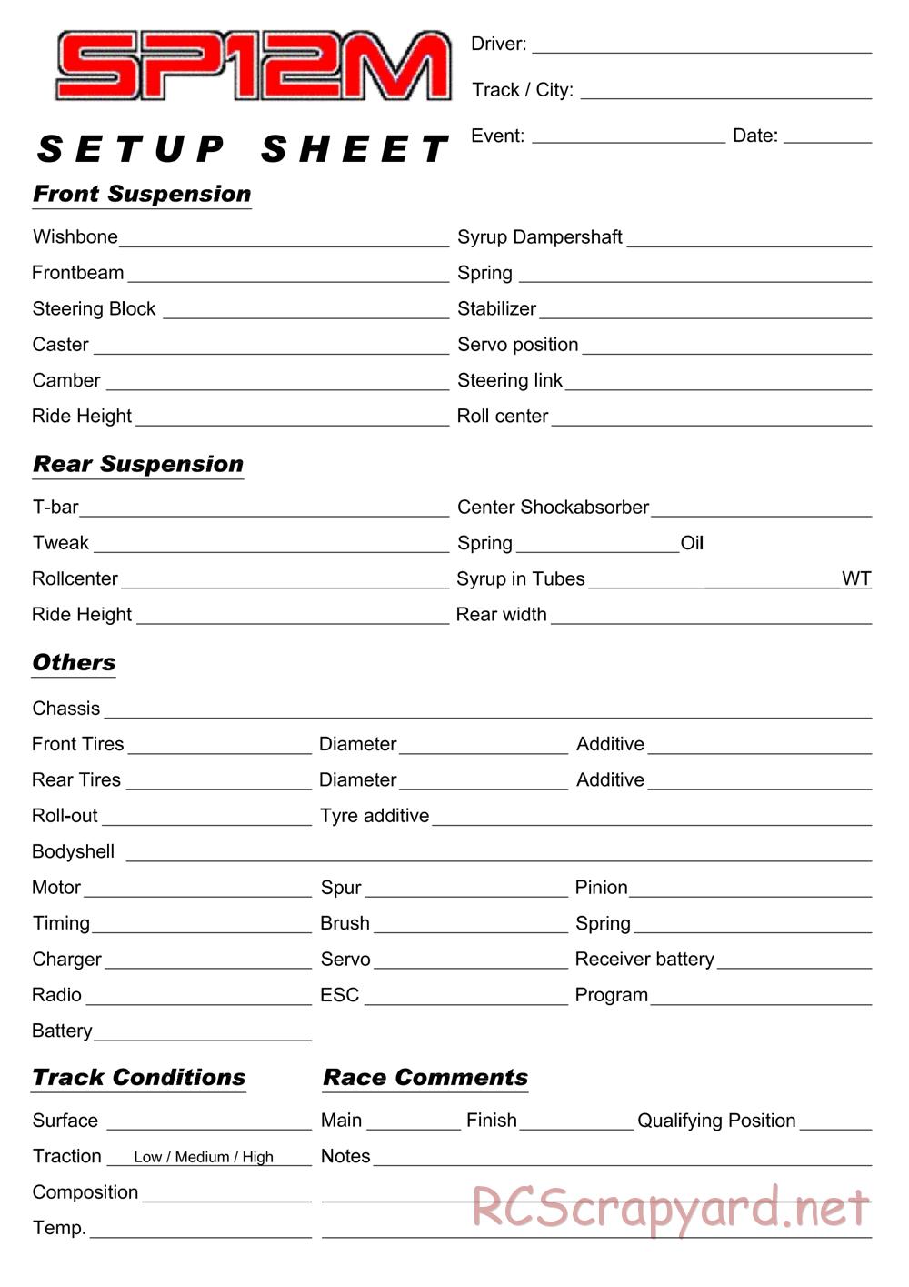 Corally - SP12M Ahoniemi Euros Spec - Manual - Page 26