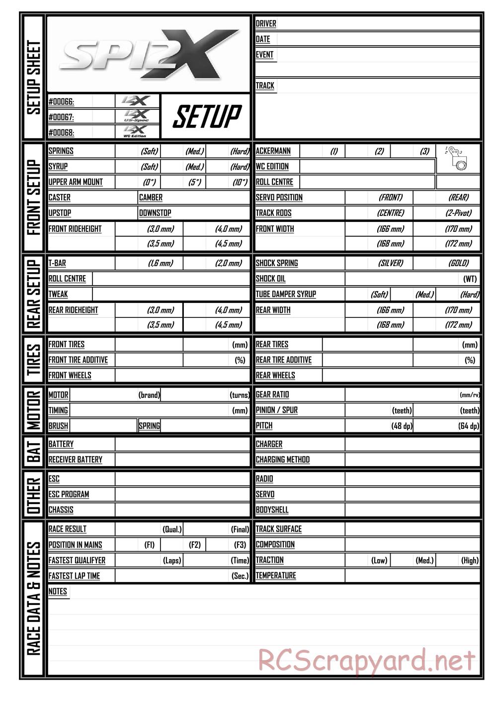 Corally - SP12X - Manual - Page 32