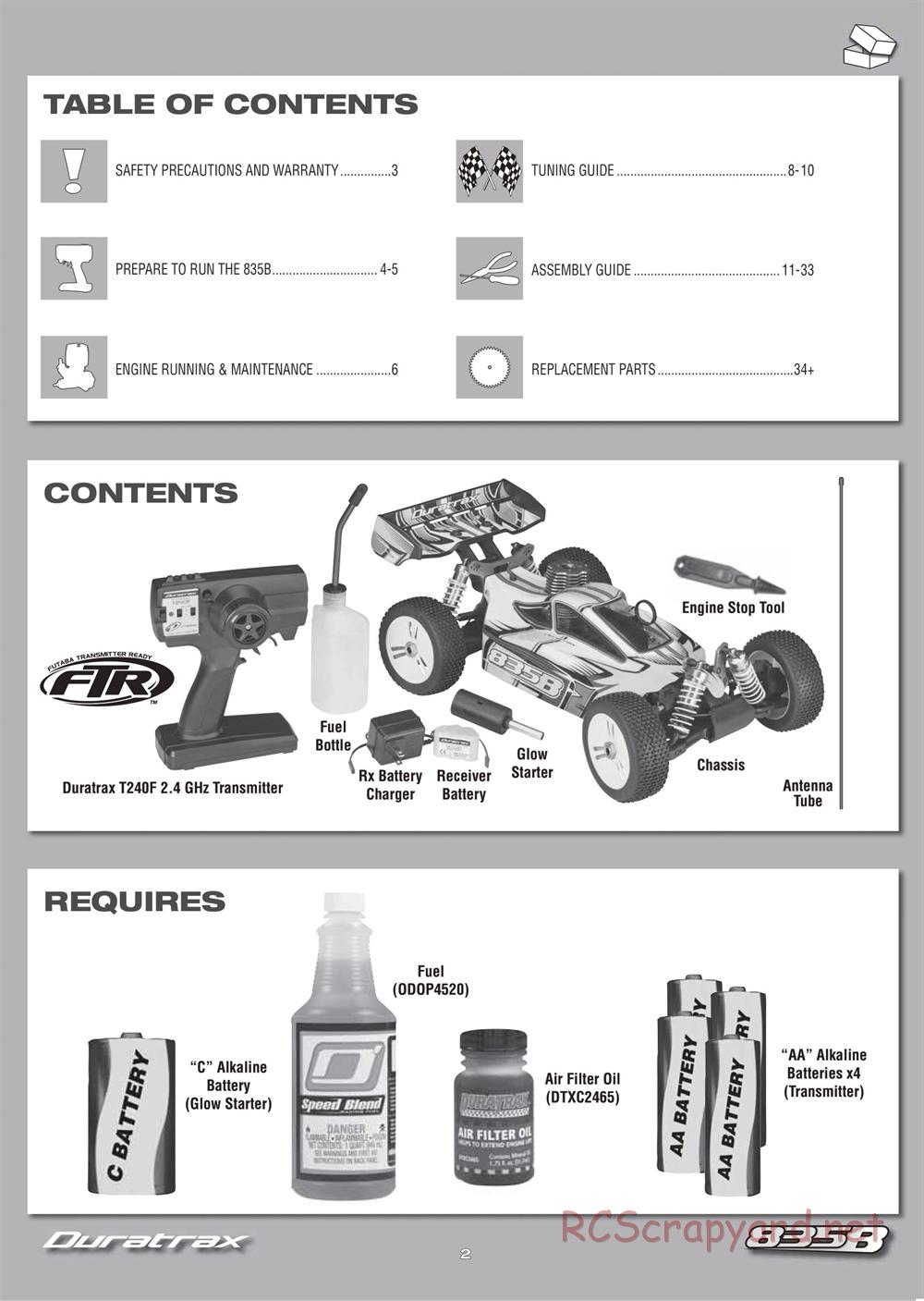 Duratrax - 835B - Manual - Page 2