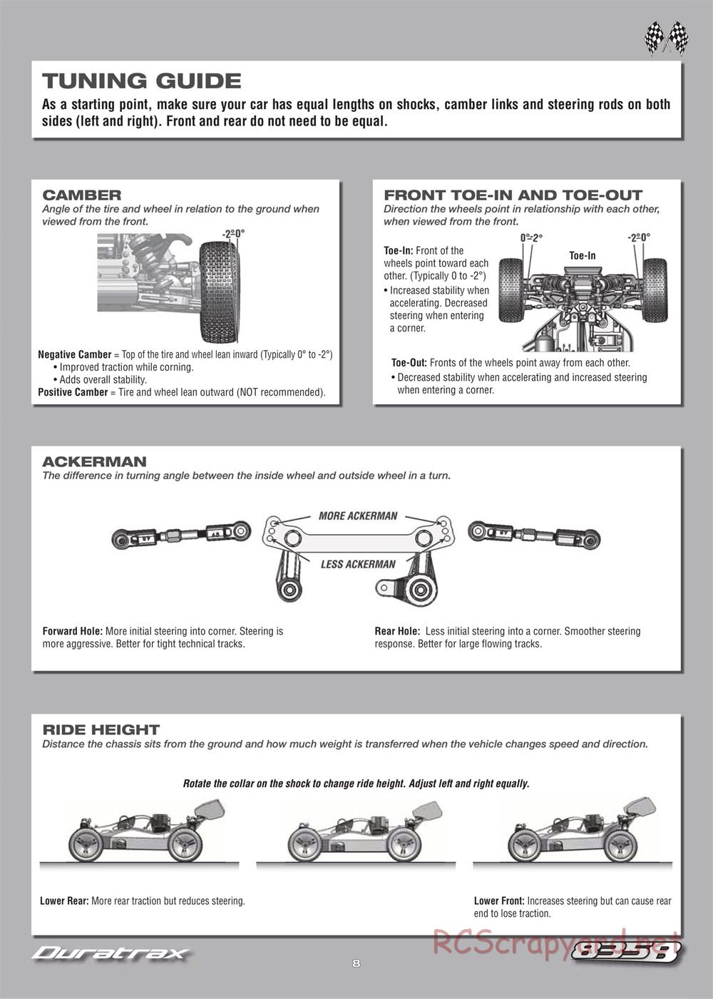 Duratrax - 835B - Manual - Page 8