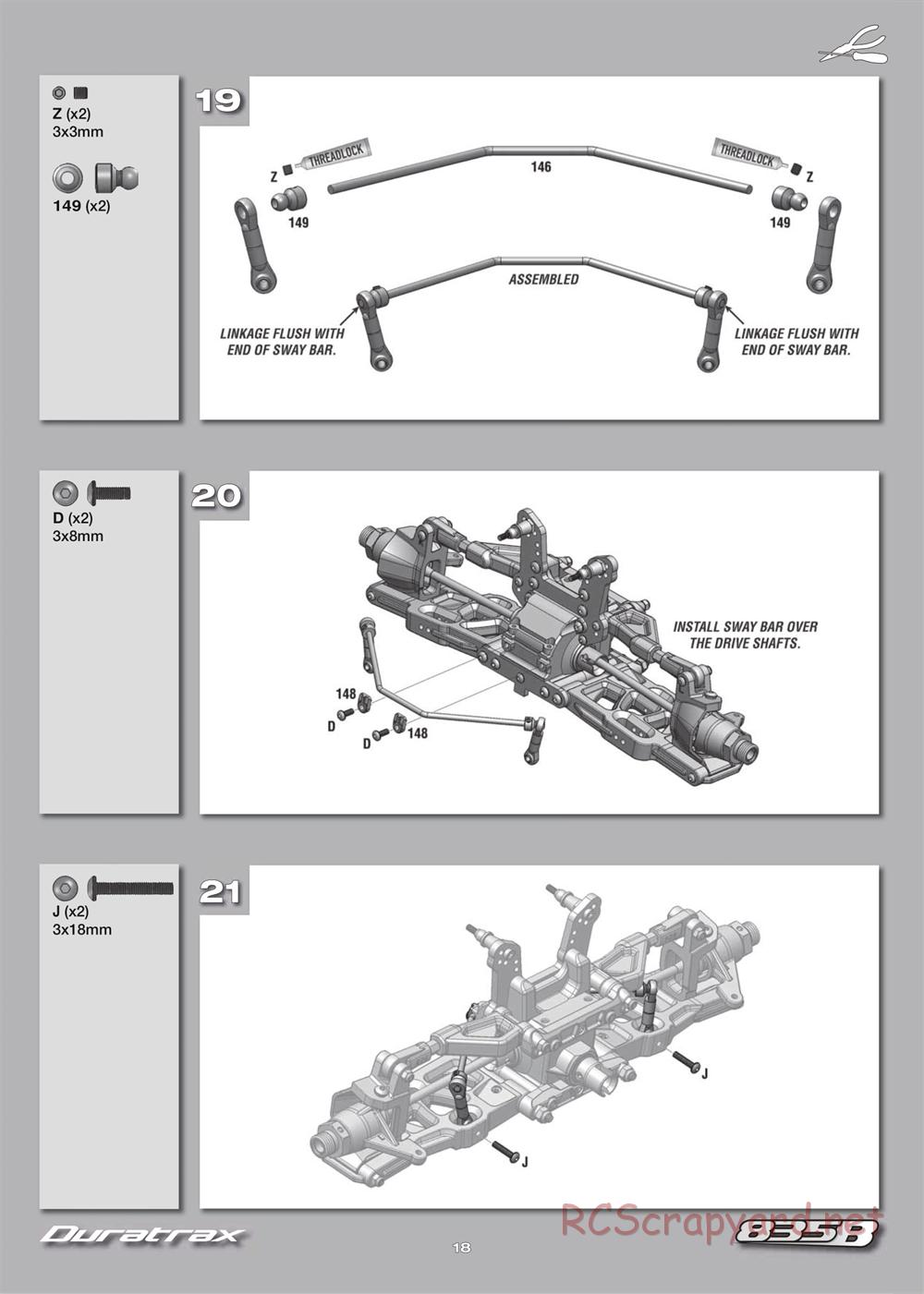 Duratrax - 835B - Instruction Manual - DTXD72** • RCScrapyard - Radio ...