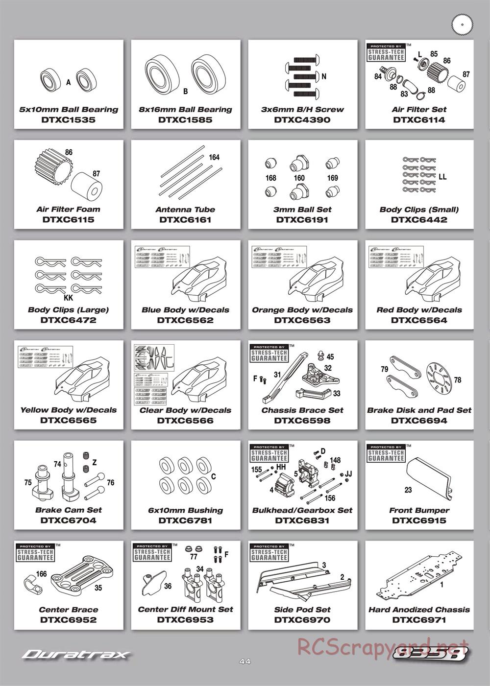 Duratrax - 835B - Manual - Page 44