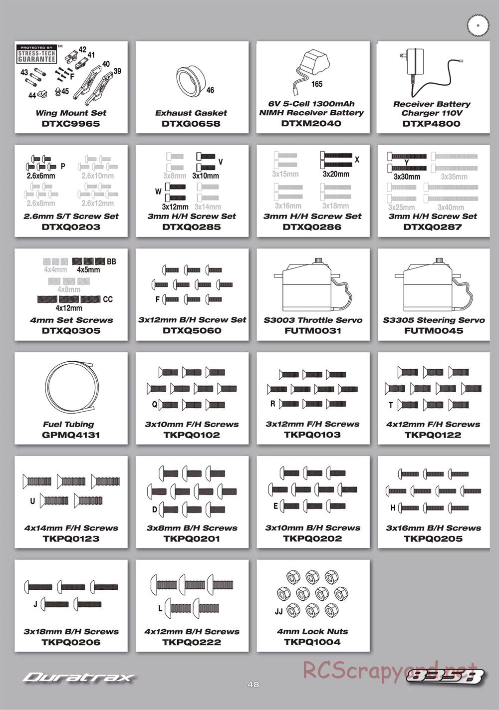 Duratrax - 835B - Manual - Page 48