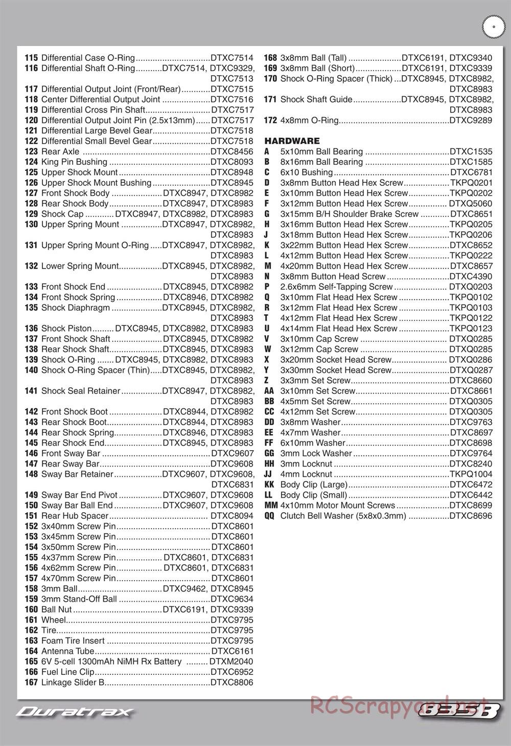 Duratrax - 835B - Manual - Page 51